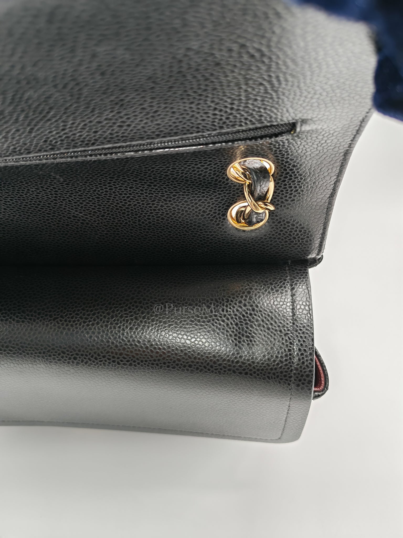 Classic Double Flap Jumbo in Black Caviar Leather and Gold Hardware Series 26 | Purse Maison Luxury Bags Shop