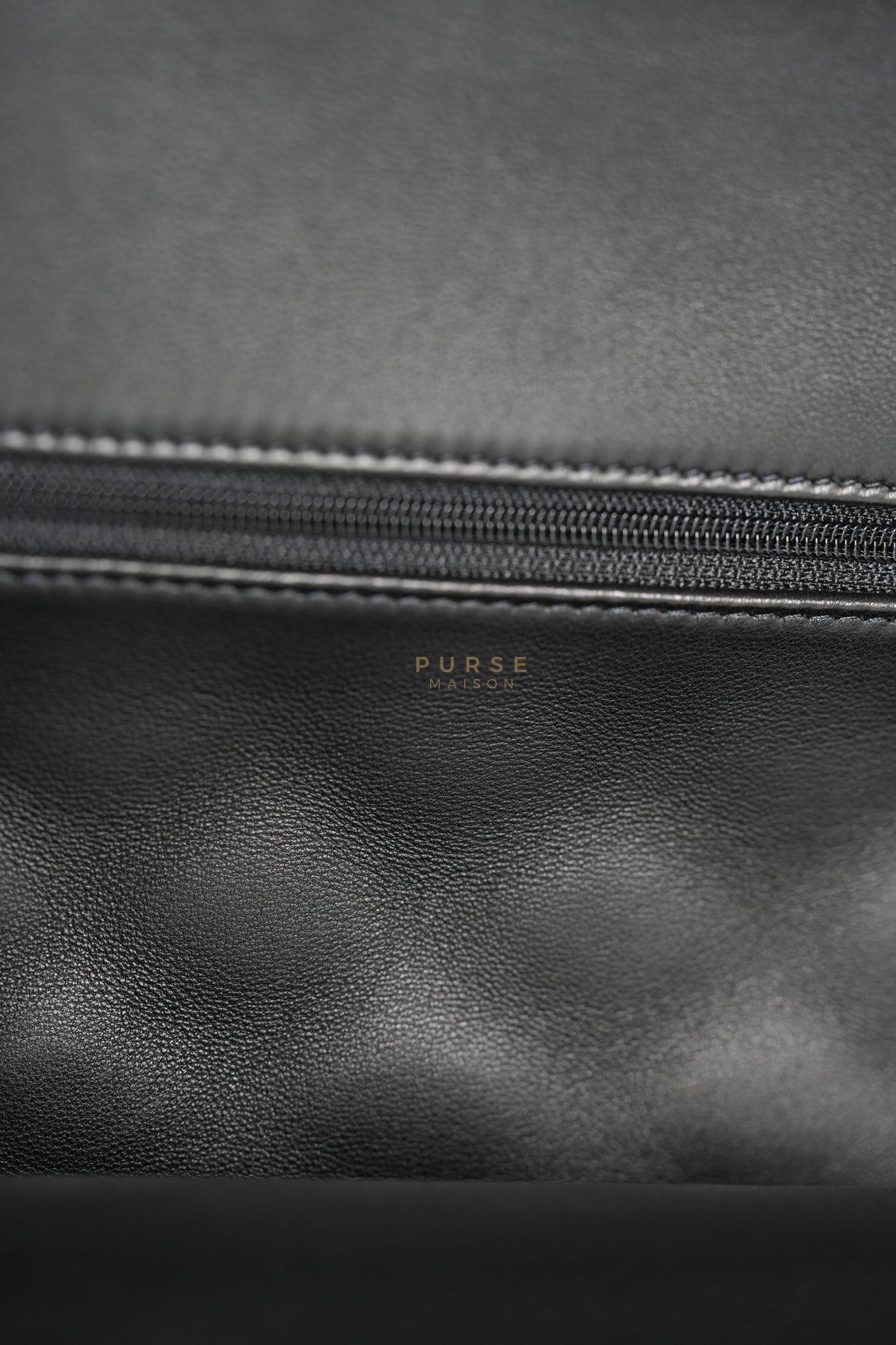 Classic Double Flap Jumbo in Black Lambskin Leather Gold Hardware (Series 14) | Purse Maison Luxury Bags Shop
