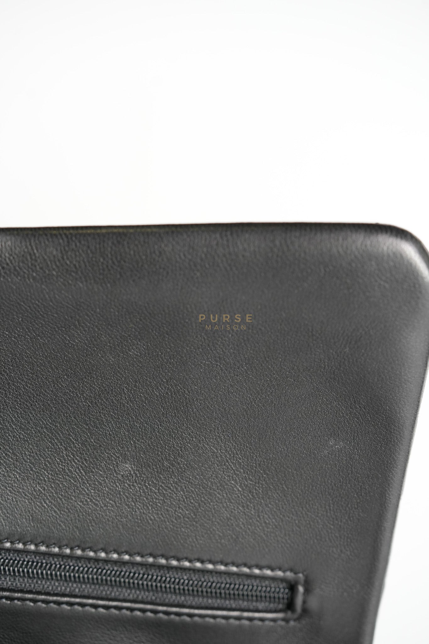 Classic Double Flap Jumbo in Black Lambskin Leather Gold Hardware (Series 14) | Purse Maison Luxury Bags Shop