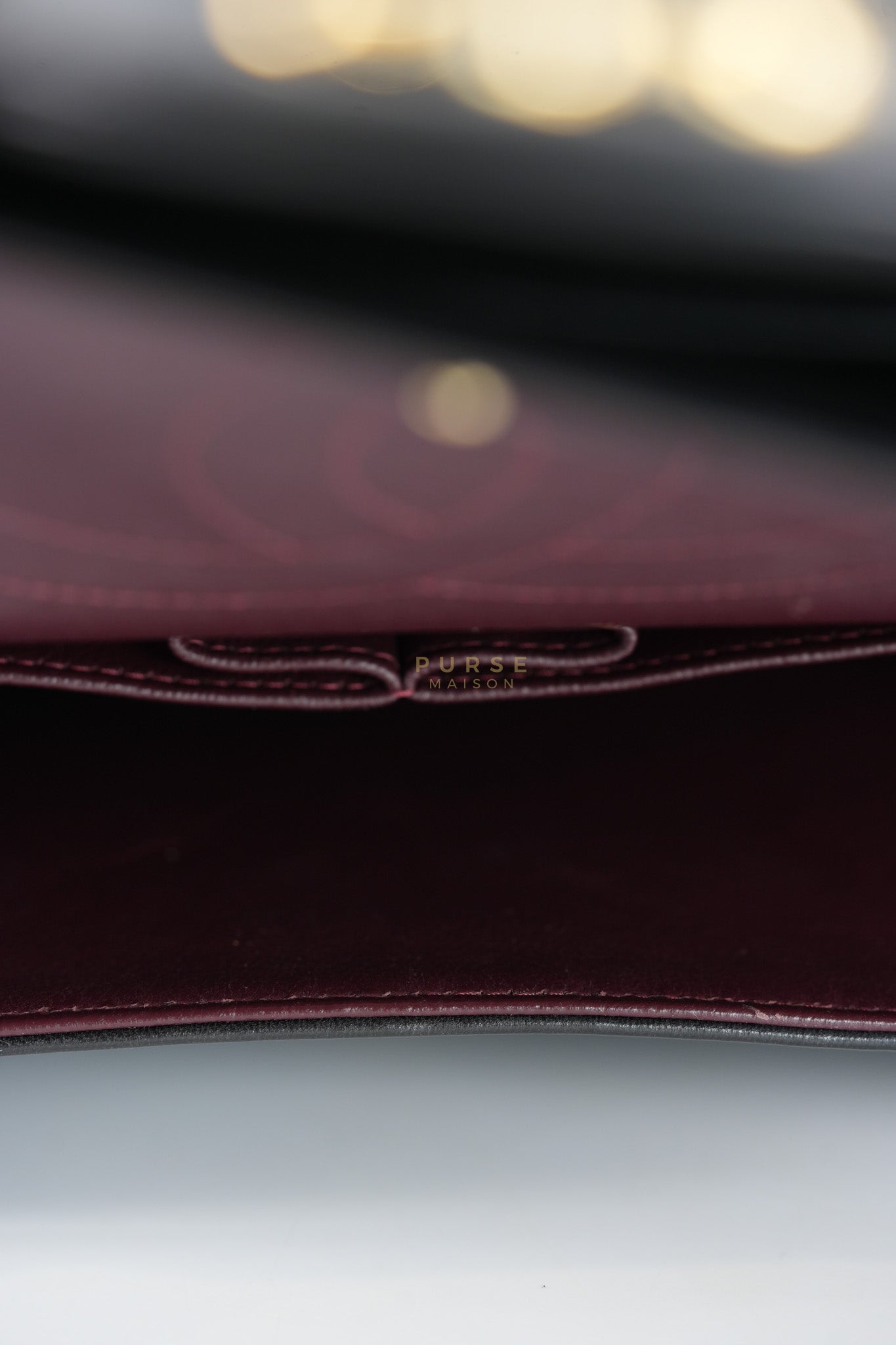 Classic Double Flap Jumbo in Black Lambskin Leather Gold Hardware (Series 14) | Purse Maison Luxury Bags Shop