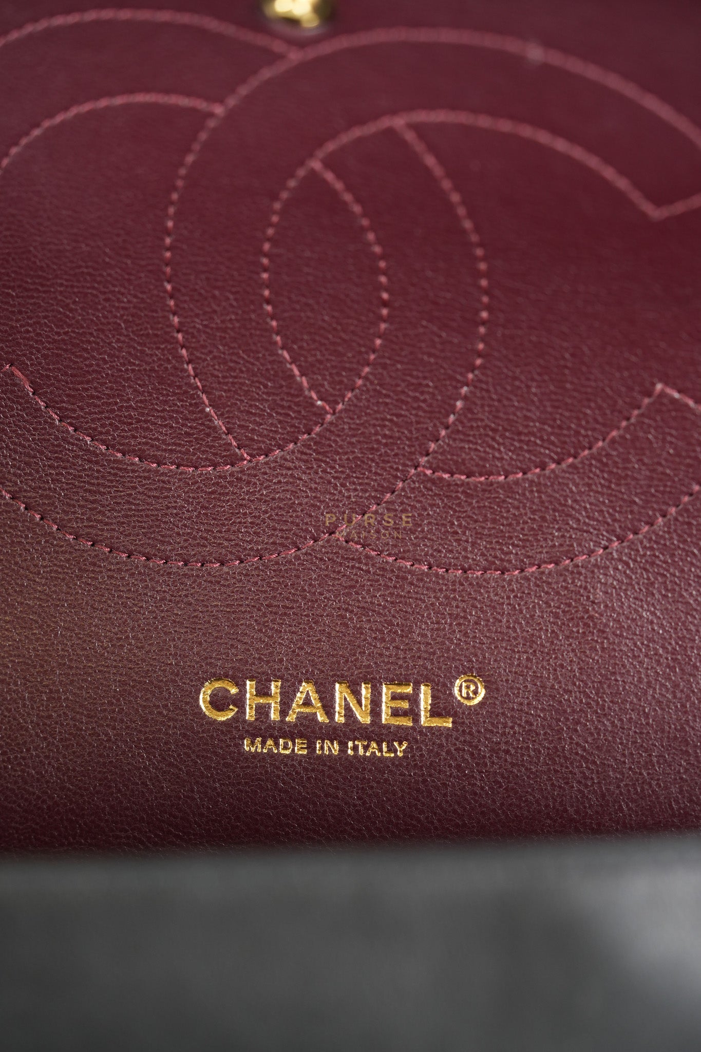 Classic Double Flap Jumbo in Black Lambskin Leather Gold Hardware (Series 14) | Purse Maison Luxury Bags Shop