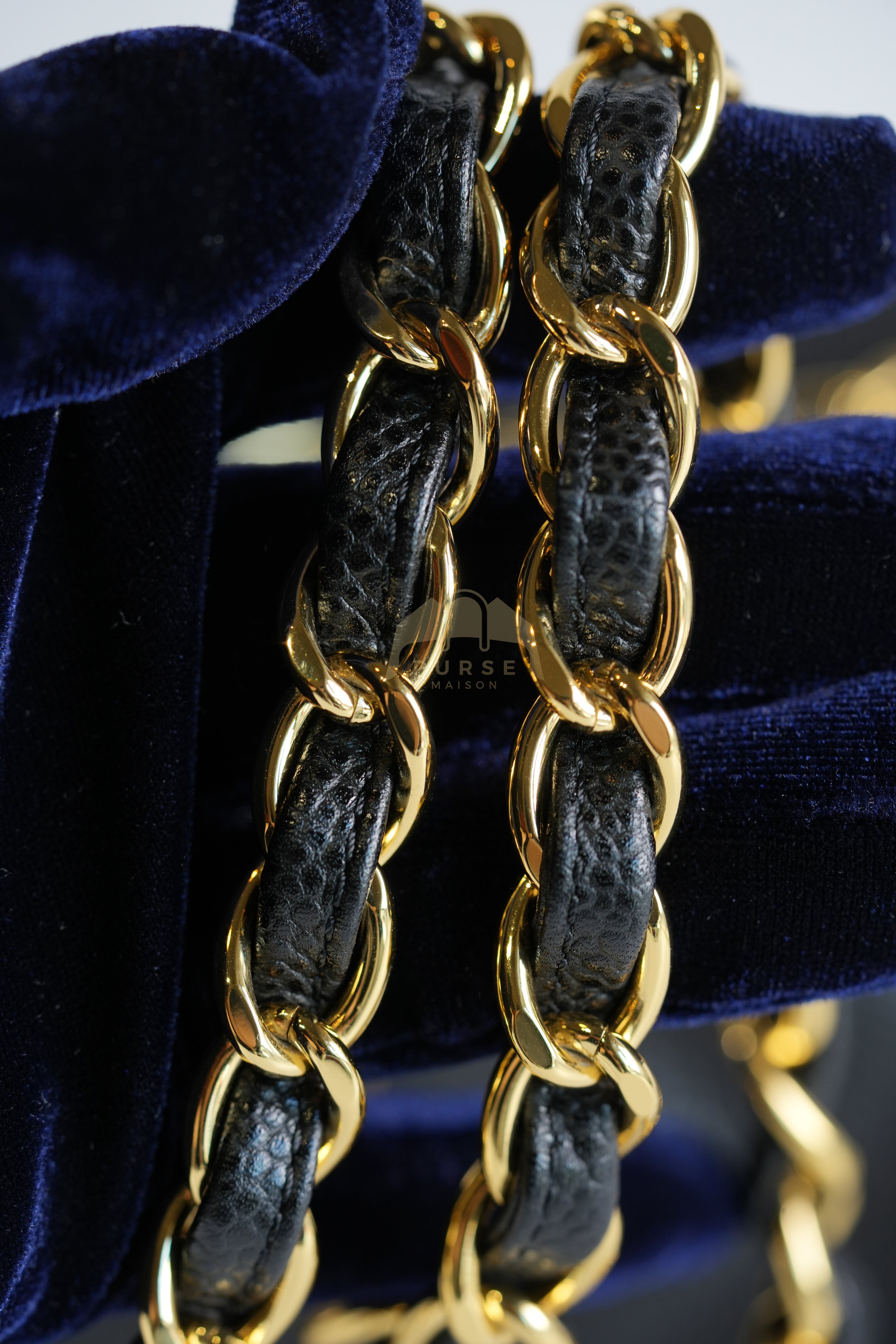 Classic Double Flap Jumbo in Black Quilted Caviar Leather and Gold Hardware Series 26 | Purse Maison Luxury Bags Shop