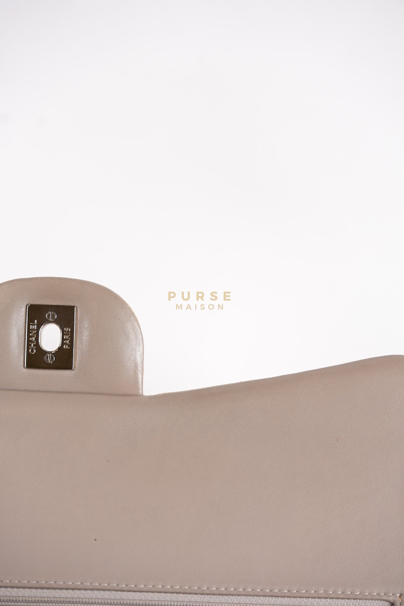 Classic Double Flap Jumbo in Gold Quilted Patent Leather & Silver Hardware Series 17 | Purse Maison Luxury Bags Shop