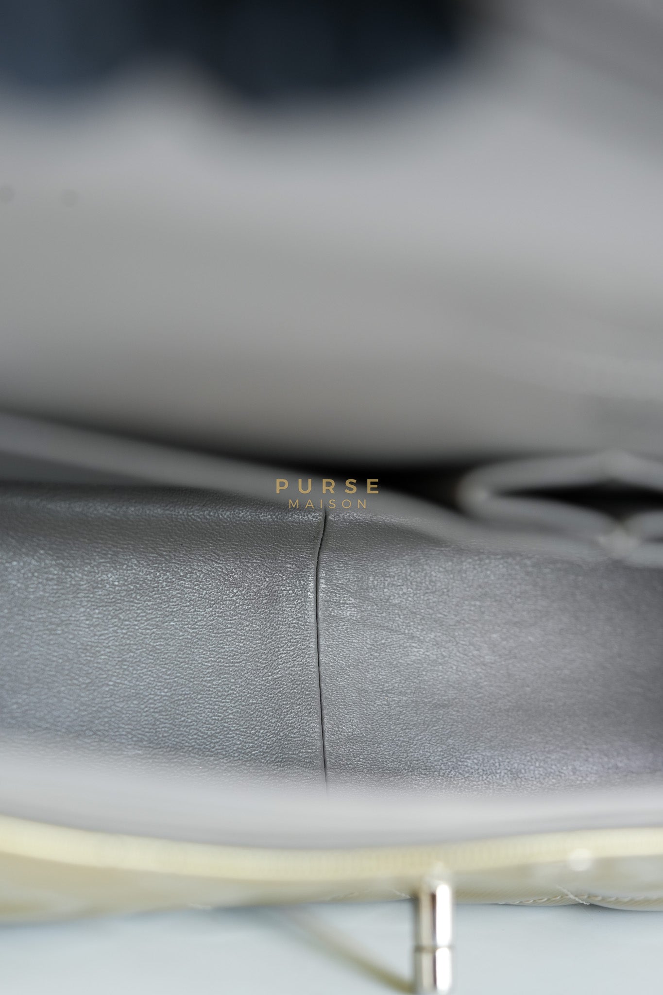 Classic Double Flap Jumbo in Gold Quilted Patent Leather & Silver Hardware Series 17 | Purse Maison Luxury Bags Shop