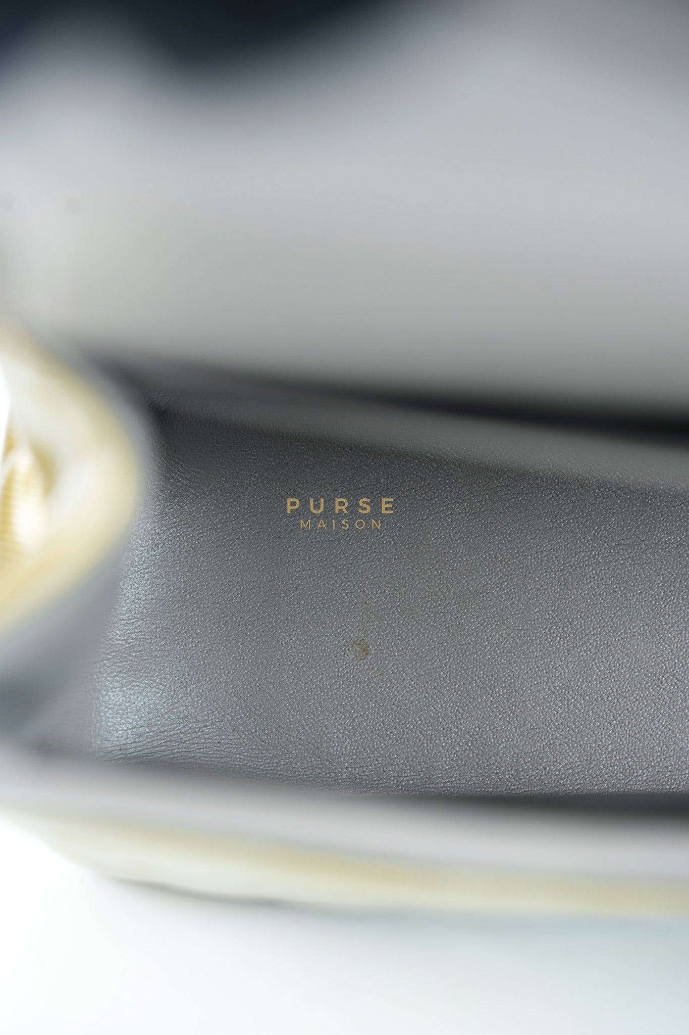 Classic Double Flap Jumbo in Gold Quilted Patent Leather & Silver Hardware Series 17 | Purse Maison Luxury Bags Shop