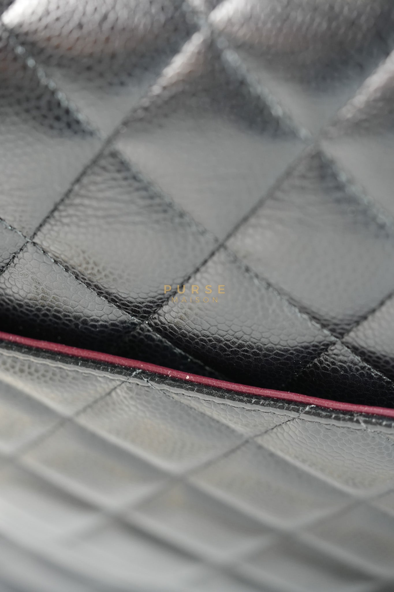 Classic Double Flap Maxi in Black Caviar Leather and Gold Hardware Series 19 | Purse Maison Luxury Bags Shop