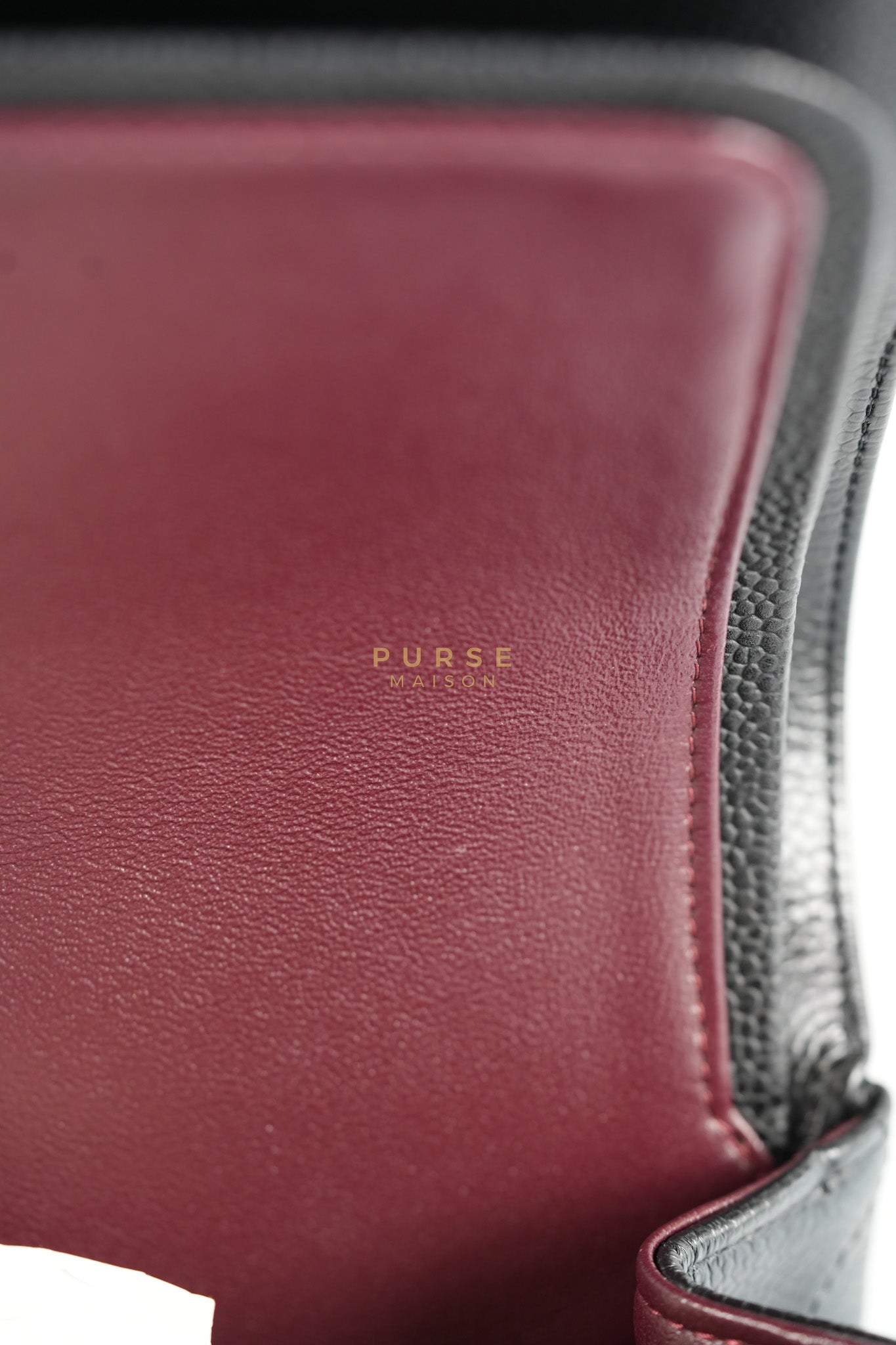 Classic Double Flap Maxi in Black Caviar Leather and Gold Hardware Series 19 | Purse Maison Luxury Bags Shop