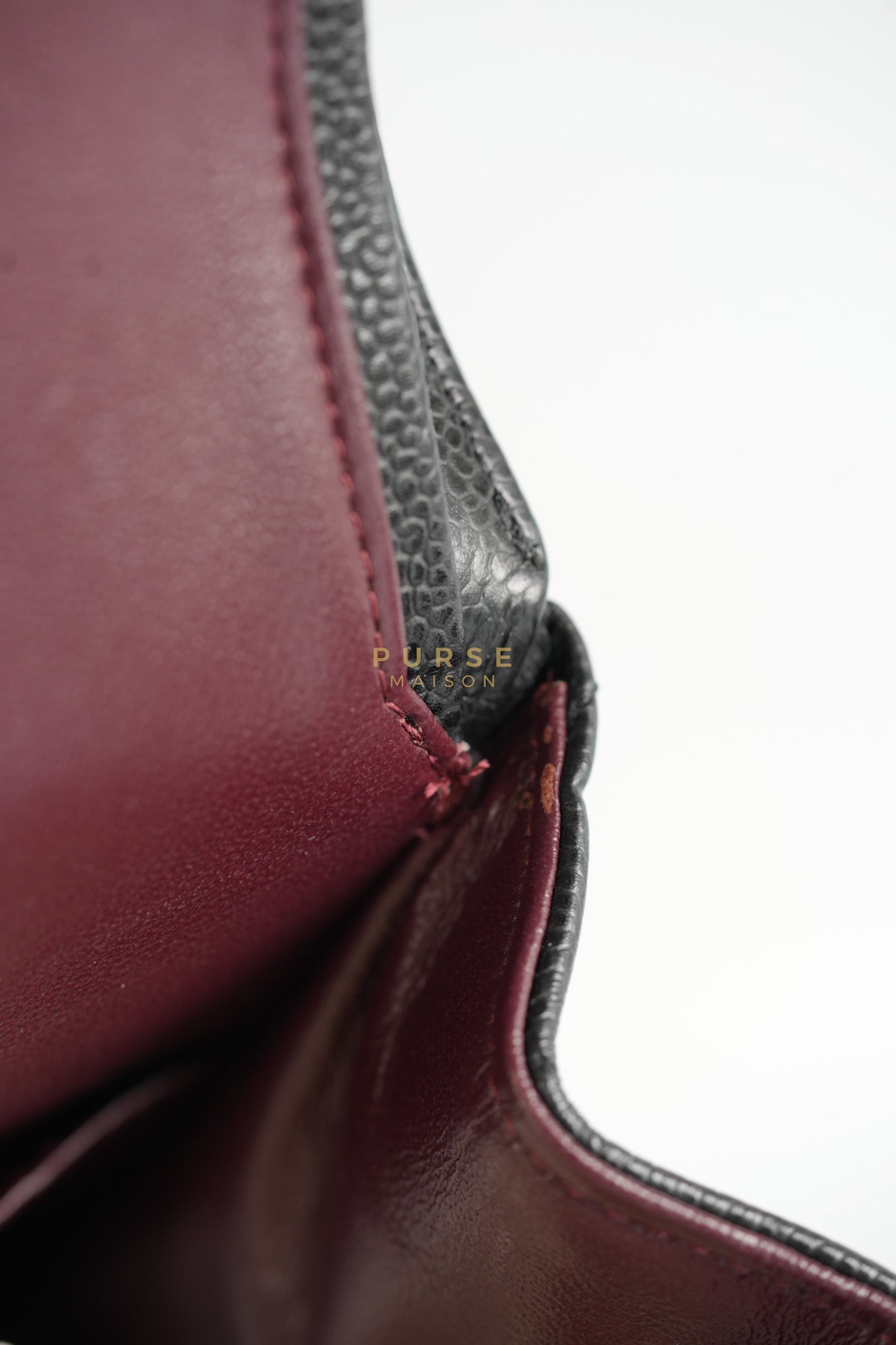 Classic Double Flap Maxi in Black Caviar Leather and Gold Hardware Series 19 | Purse Maison Luxury Bags Shop