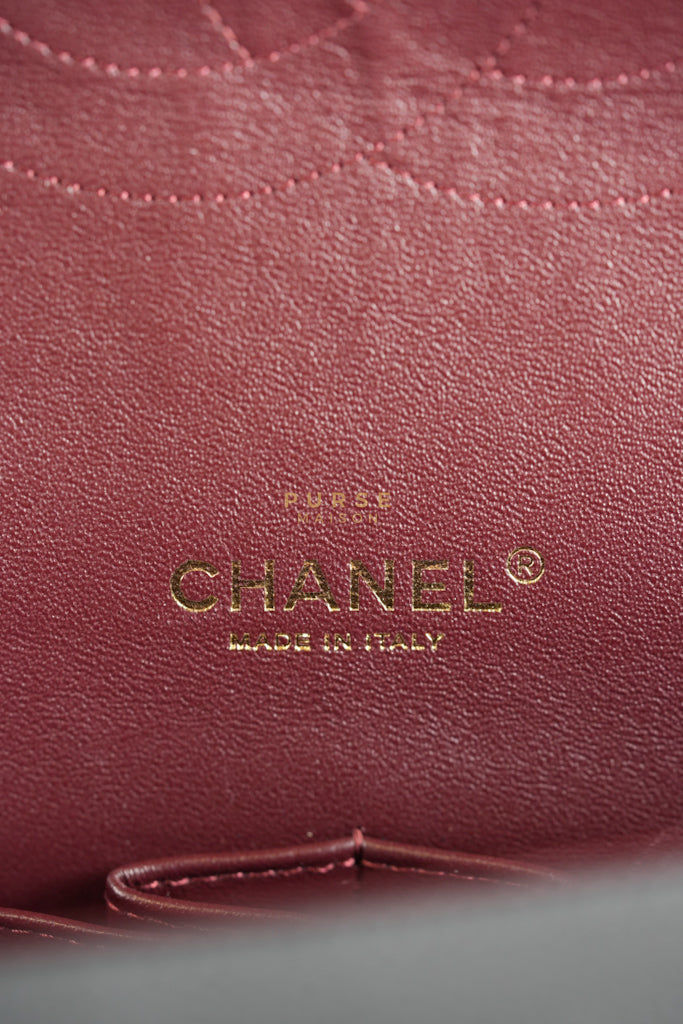 Classic Double Flap Maxi in Black Caviar Leather & Gold Hardware (Series 15) | Purse Maison Luxury Bags Shop