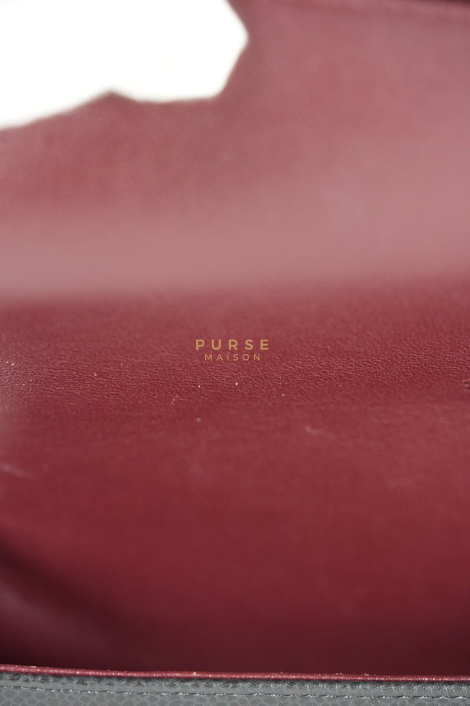 Classic Double Flap Maxi in Black Caviar Leather & Gold Hardware (Series 15) | Purse Maison Luxury Bags Shop