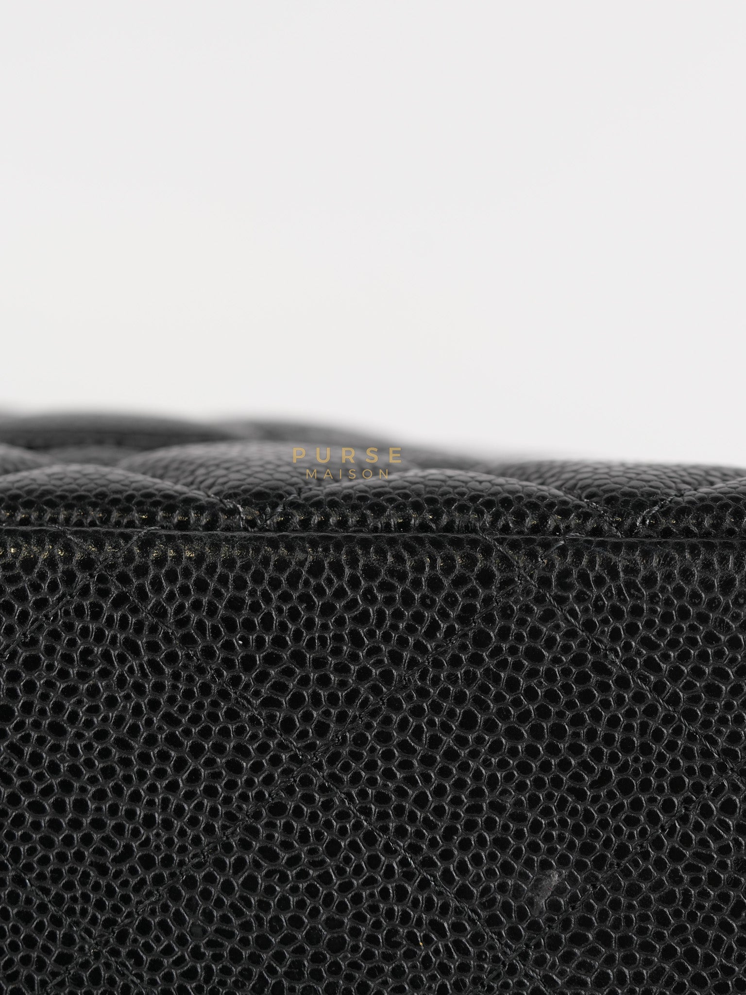 Classic Double Flap Maxi in Black Caviar Leather & Gold Hardware (Series 19) | Purse Maison Luxury Bags Shop