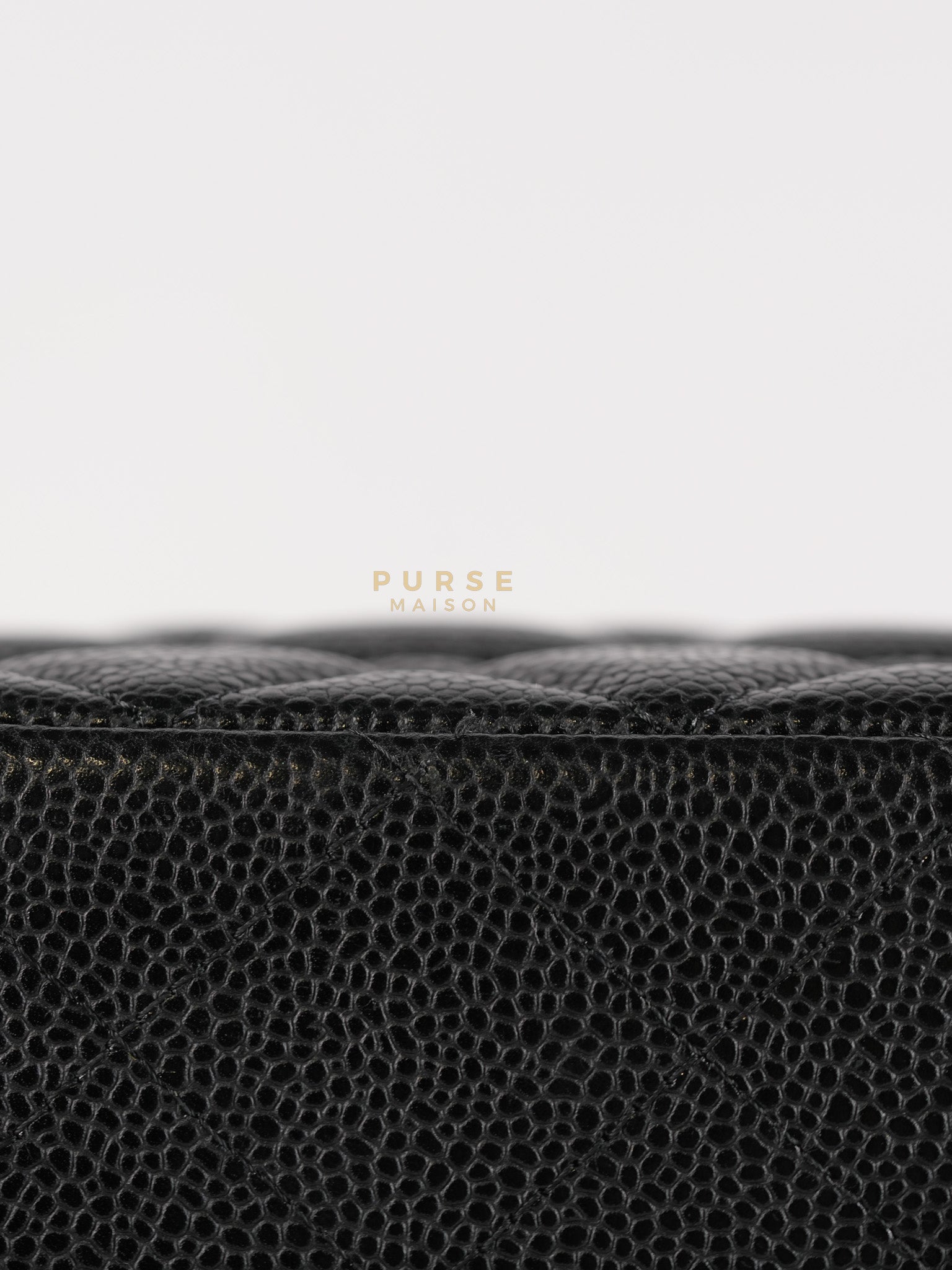 Classic Double Flap Maxi in Black Caviar Leather & Gold Hardware (Series 19) | Purse Maison Luxury Bags Shop