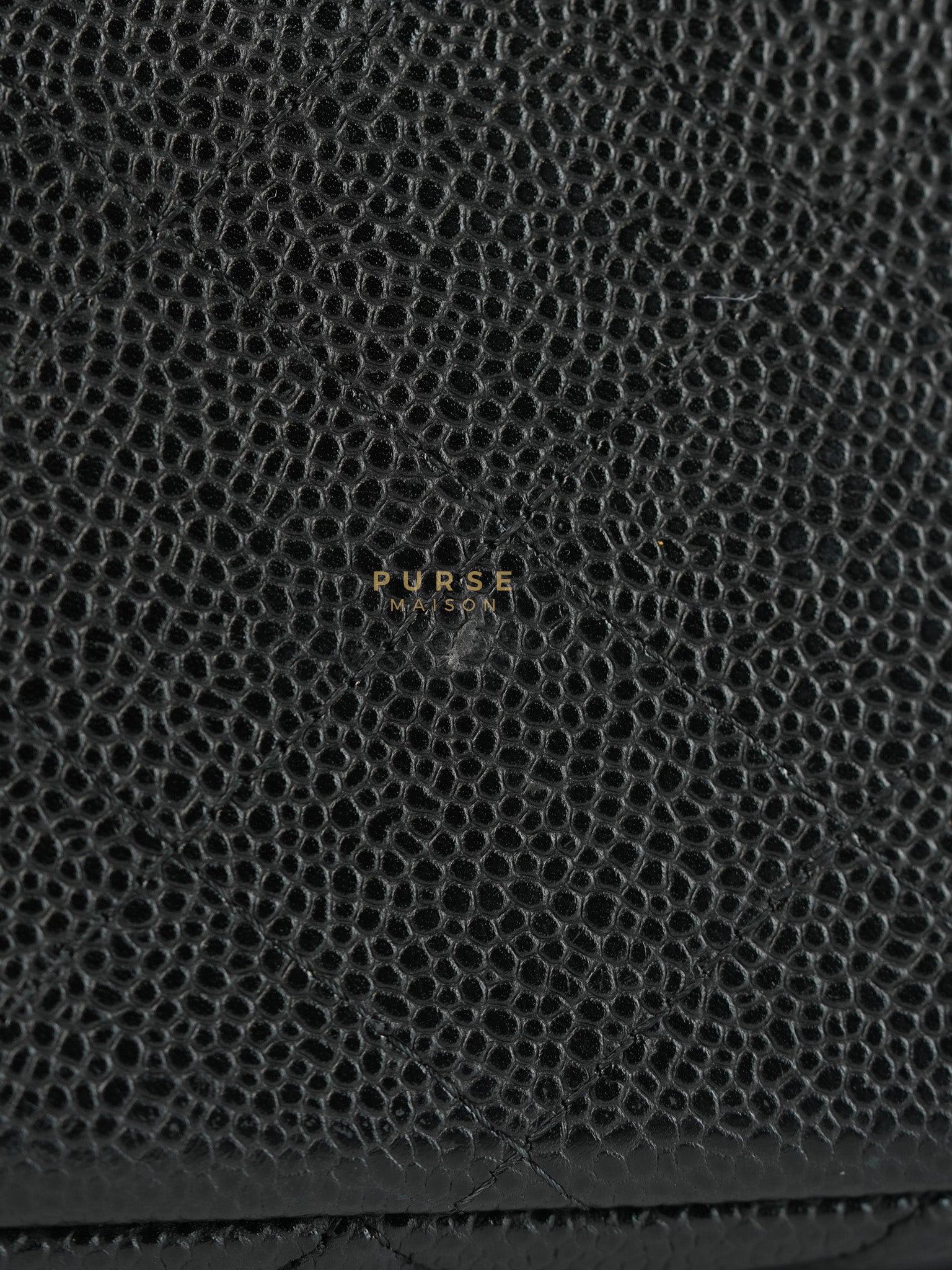 Classic Double Flap Maxi in Black Caviar Leather & Gold Hardware (Series 19) | Purse Maison Luxury Bags Shop