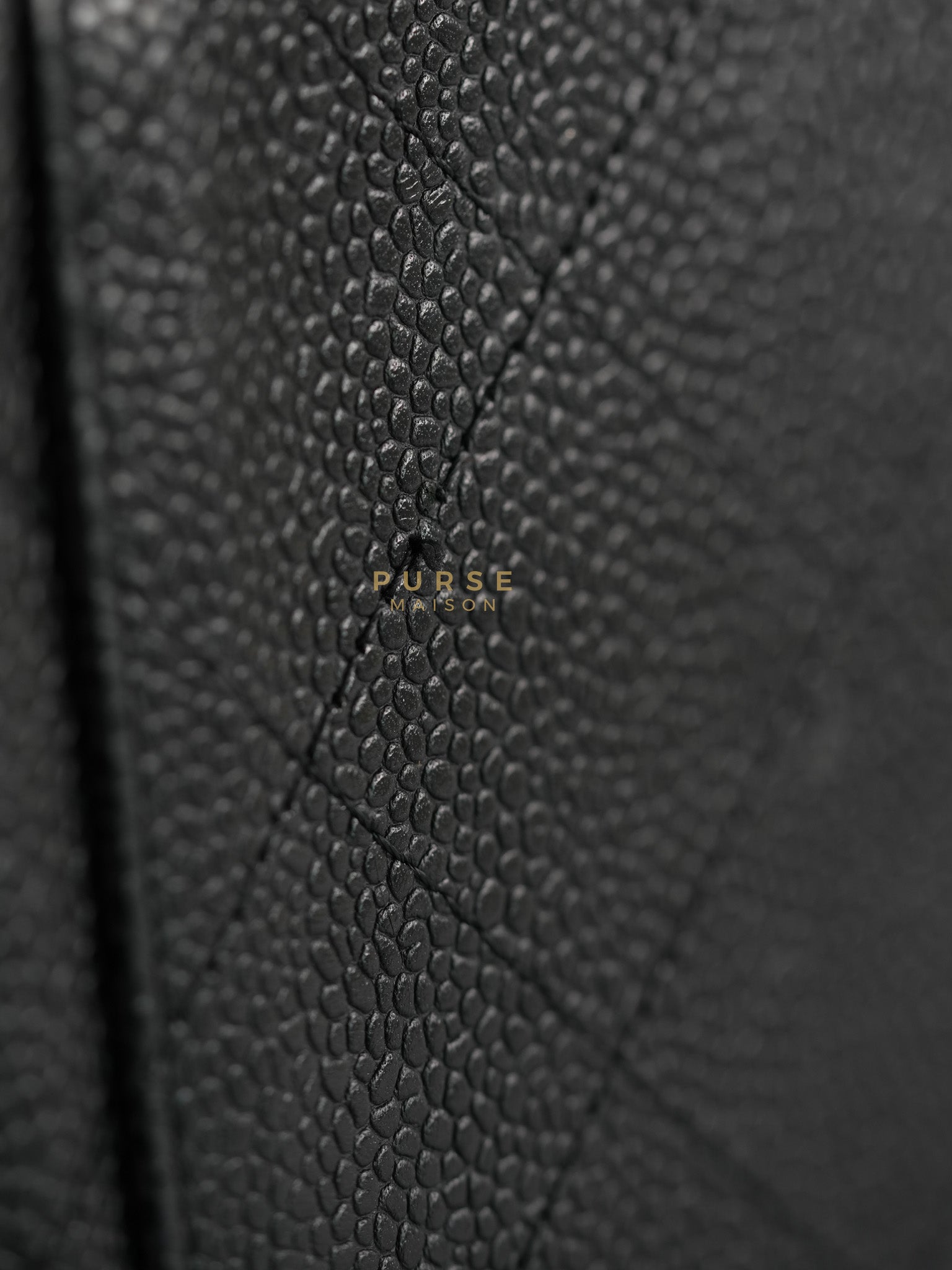 Classic Double Flap Maxi in Black Caviar Leather & Gold Hardware (Series 19) | Purse Maison Luxury Bags Shop