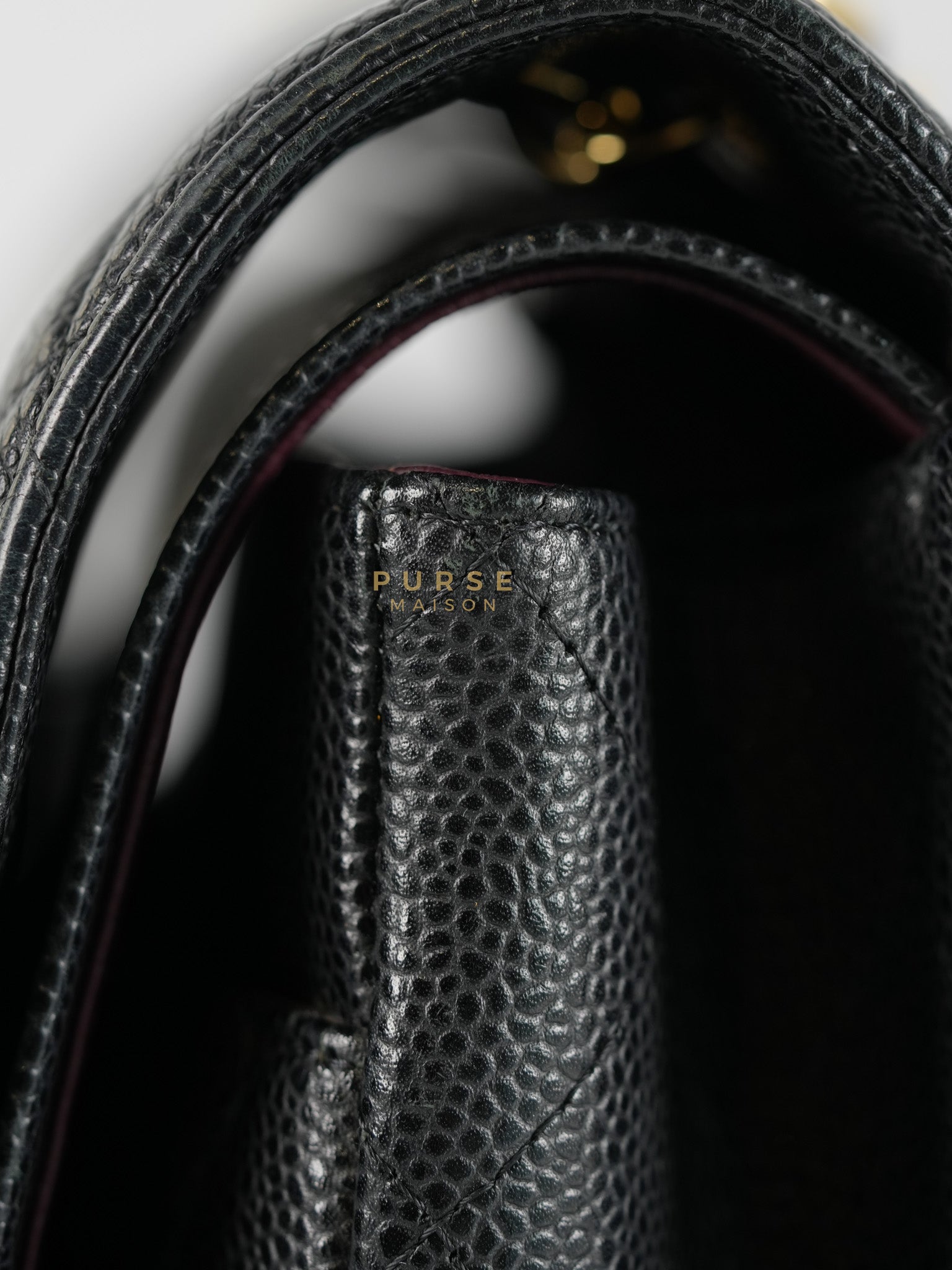 Classic Double Flap Maxi in Black Caviar Leather & Gold Hardware (Series 19) | Purse Maison Luxury Bags Shop