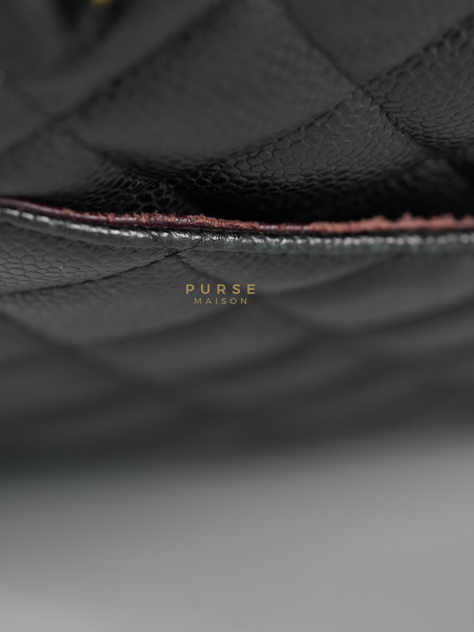 Classic Double Flap Maxi in Black Caviar Leather & Gold Hardware (Series 19) | Purse Maison Luxury Bags Shop