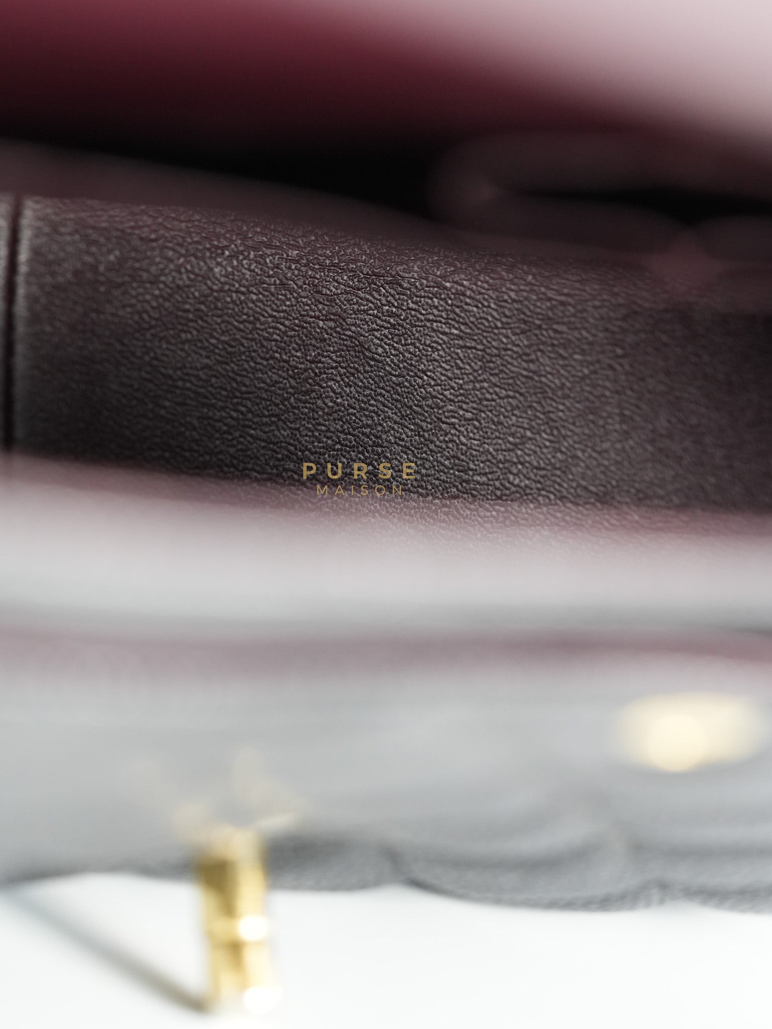 Classic Double Flap Maxi in Black Caviar Leather & Gold Hardware (Series 19) | Purse Maison Luxury Bags Shop