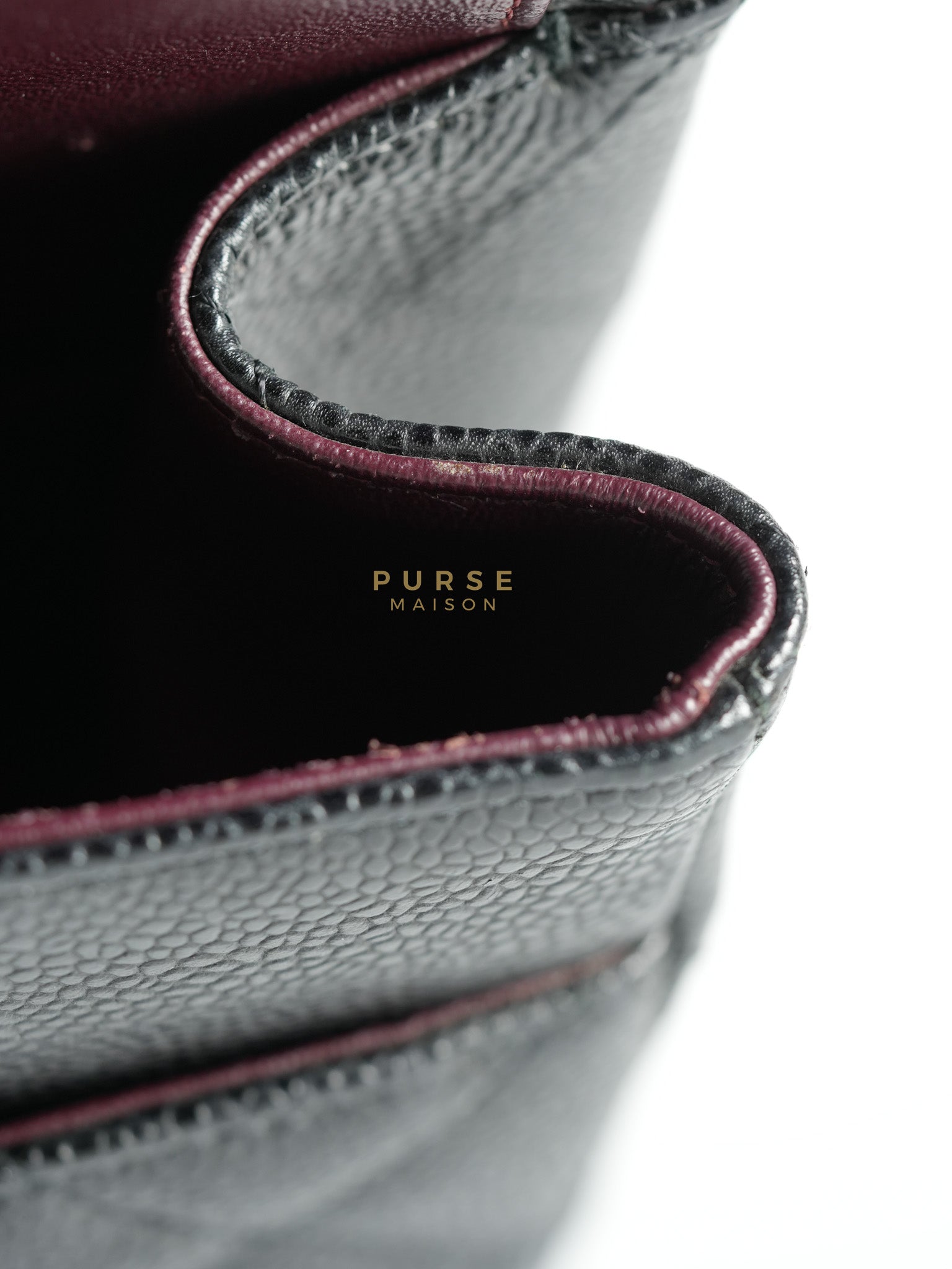 Classic Double Flap Maxi in Black Caviar Leather & Gold Hardware (Series 19) | Purse Maison Luxury Bags Shop