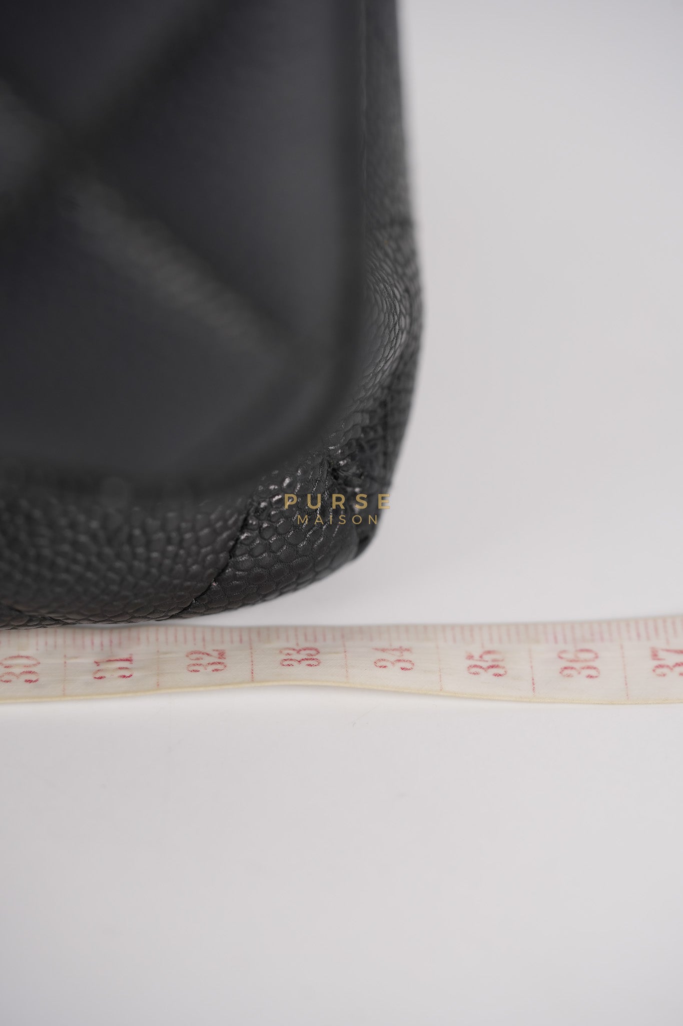 Classic Double Flap Maxi in Black Caviar Leather & Gold Hardware (Series 19) | Purse Maison Luxury Bags Shop