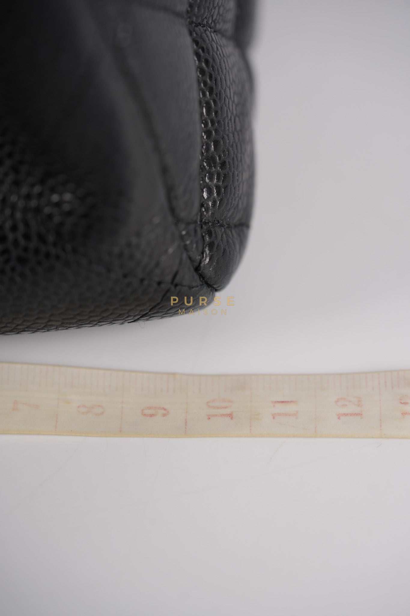 Classic Double Flap Maxi in Black Caviar Leather & Gold Hardware (Series 19) | Purse Maison Luxury Bags Shop