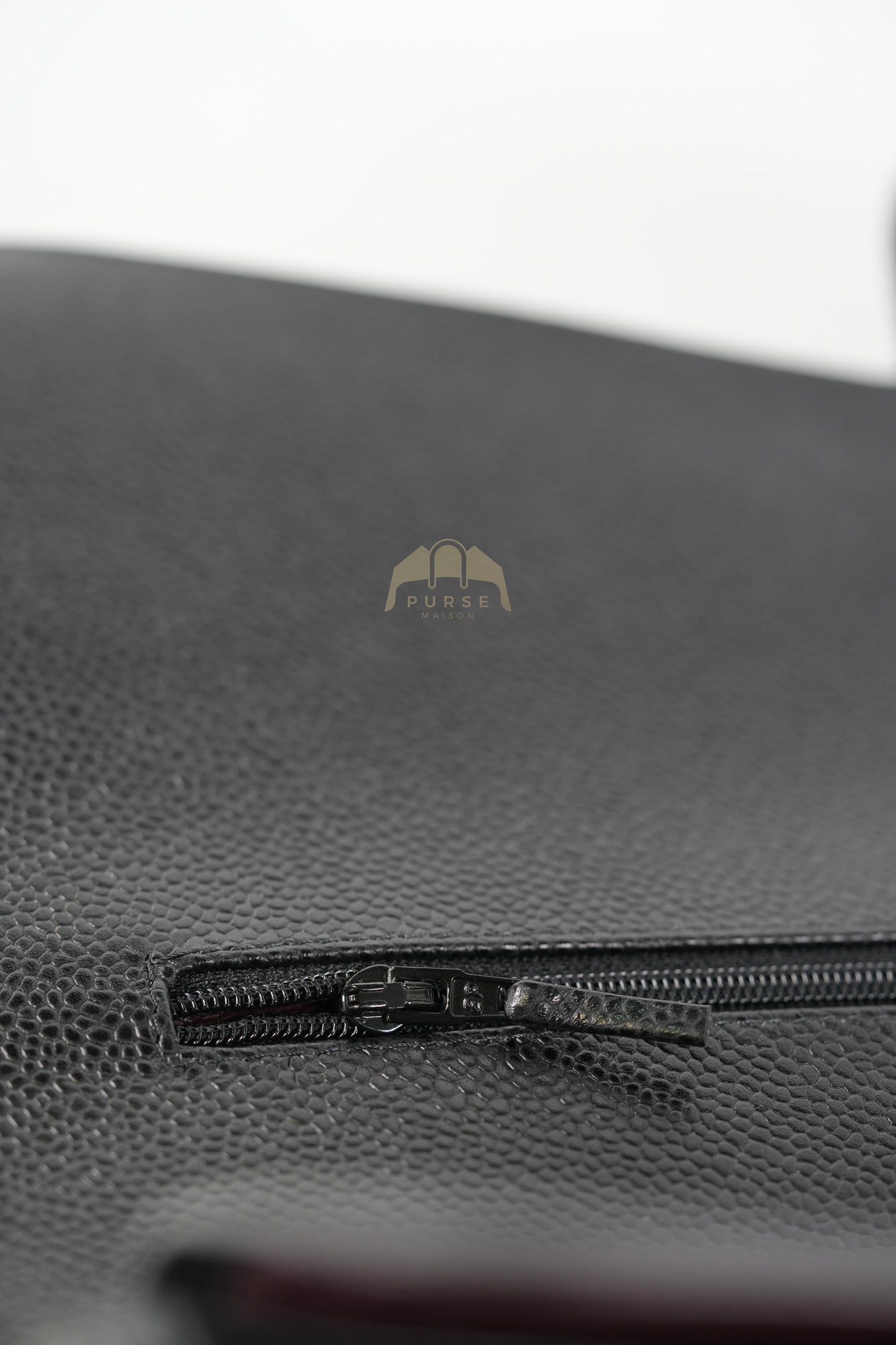 Classic Double Flap Maxi in Black Quilted Caviar Leather & Gold Hardware Series 15 | Purse Maison Luxury Bags Shop