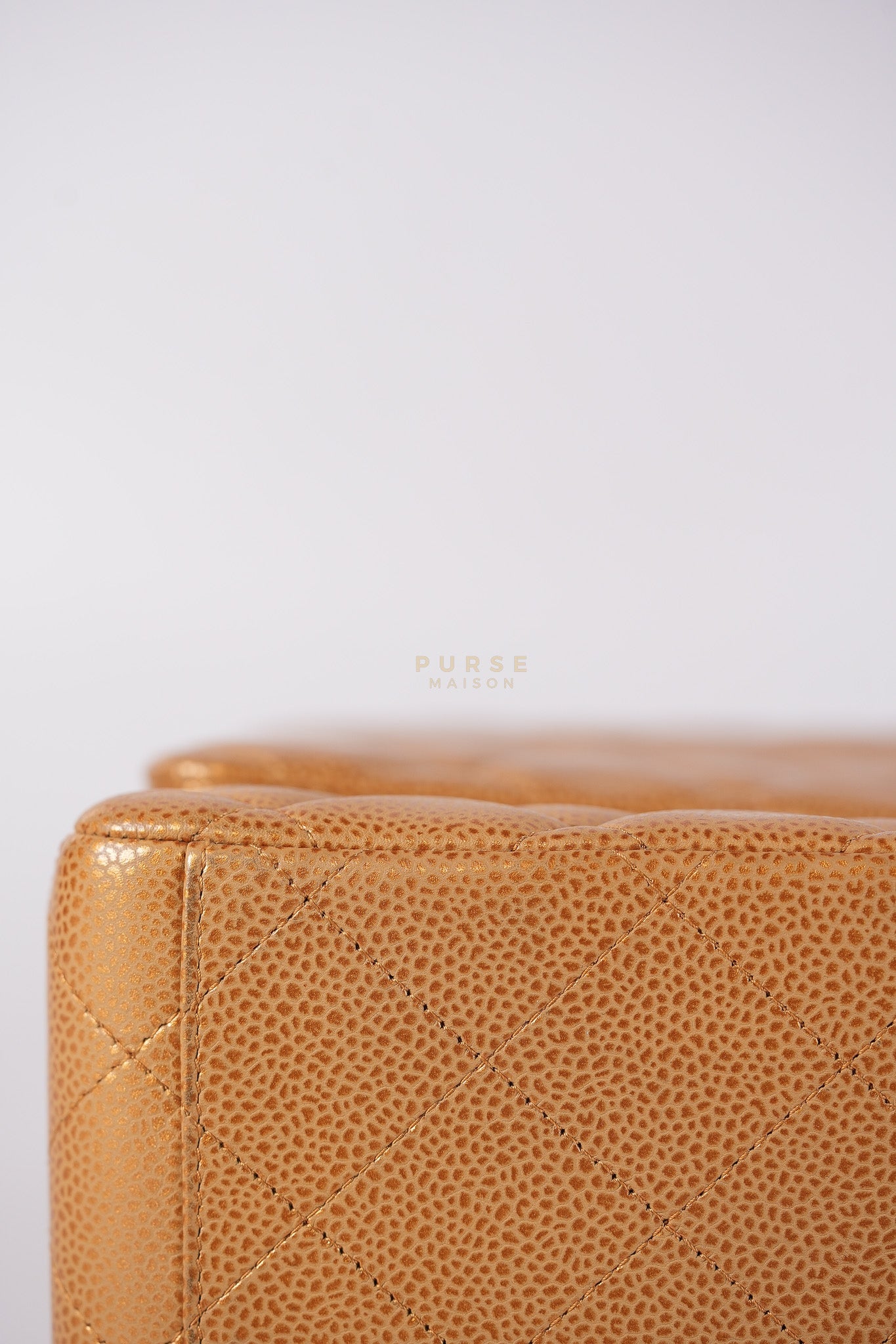 Classic Double Flap Maxi Metallic in Caviar Leather and Silver Hardware Series 14 | Purse Maison Luxury Bags Shop