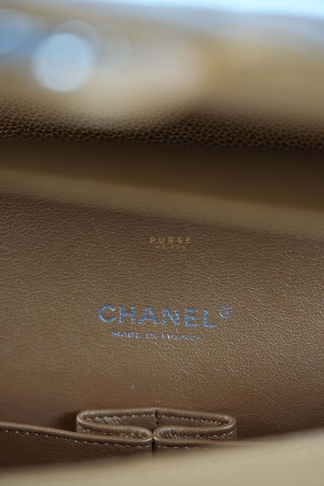 Classic Double Flap Maxi Metallic in Caviar Leather and Silver Hardware Series 14 | Purse Maison Luxury Bags Shop