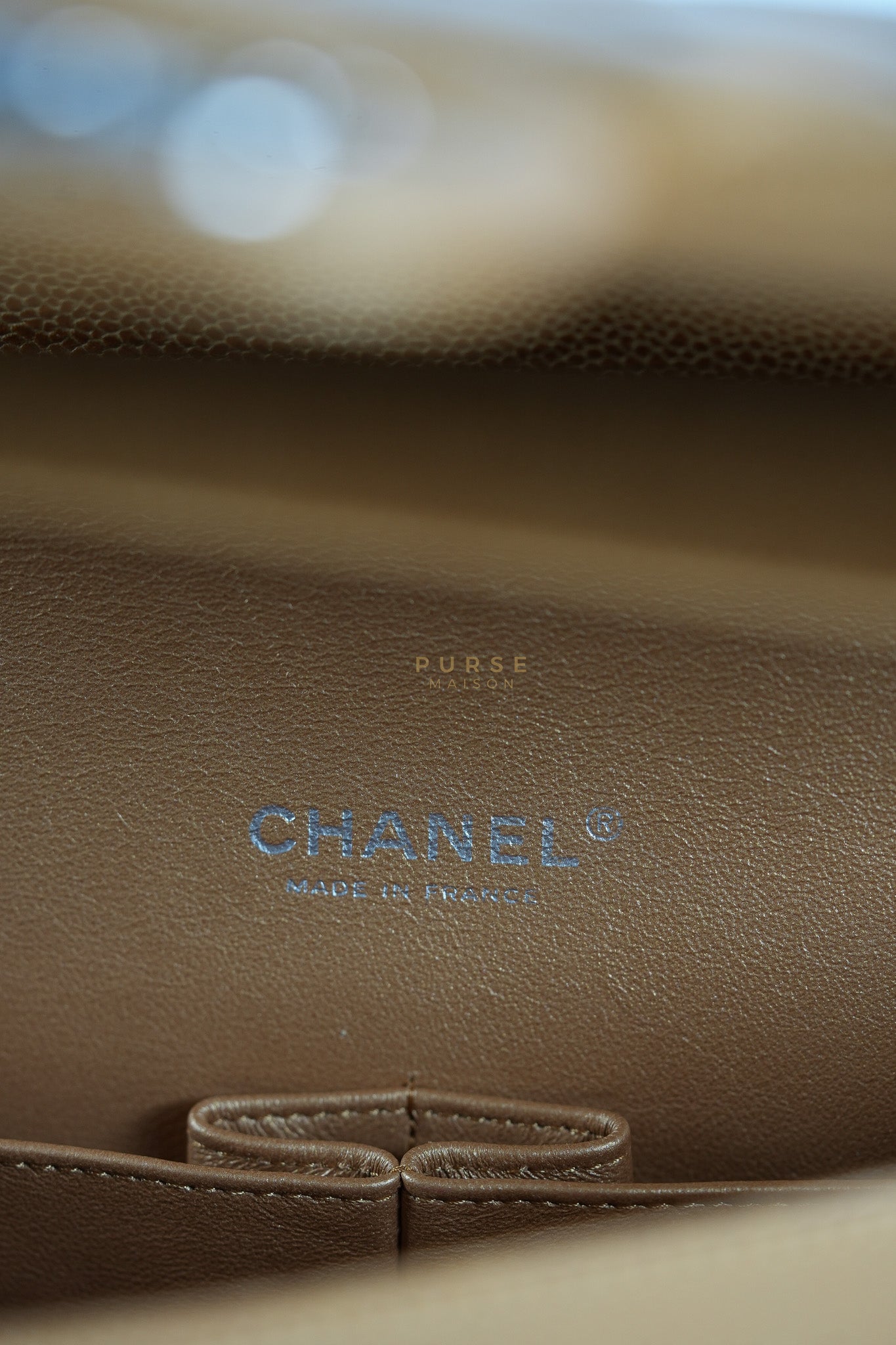 Classic Double Flap Maxi Metallic in Caviar Leather and Silver Hardware Series 14 | Purse Maison Luxury Bags Shop