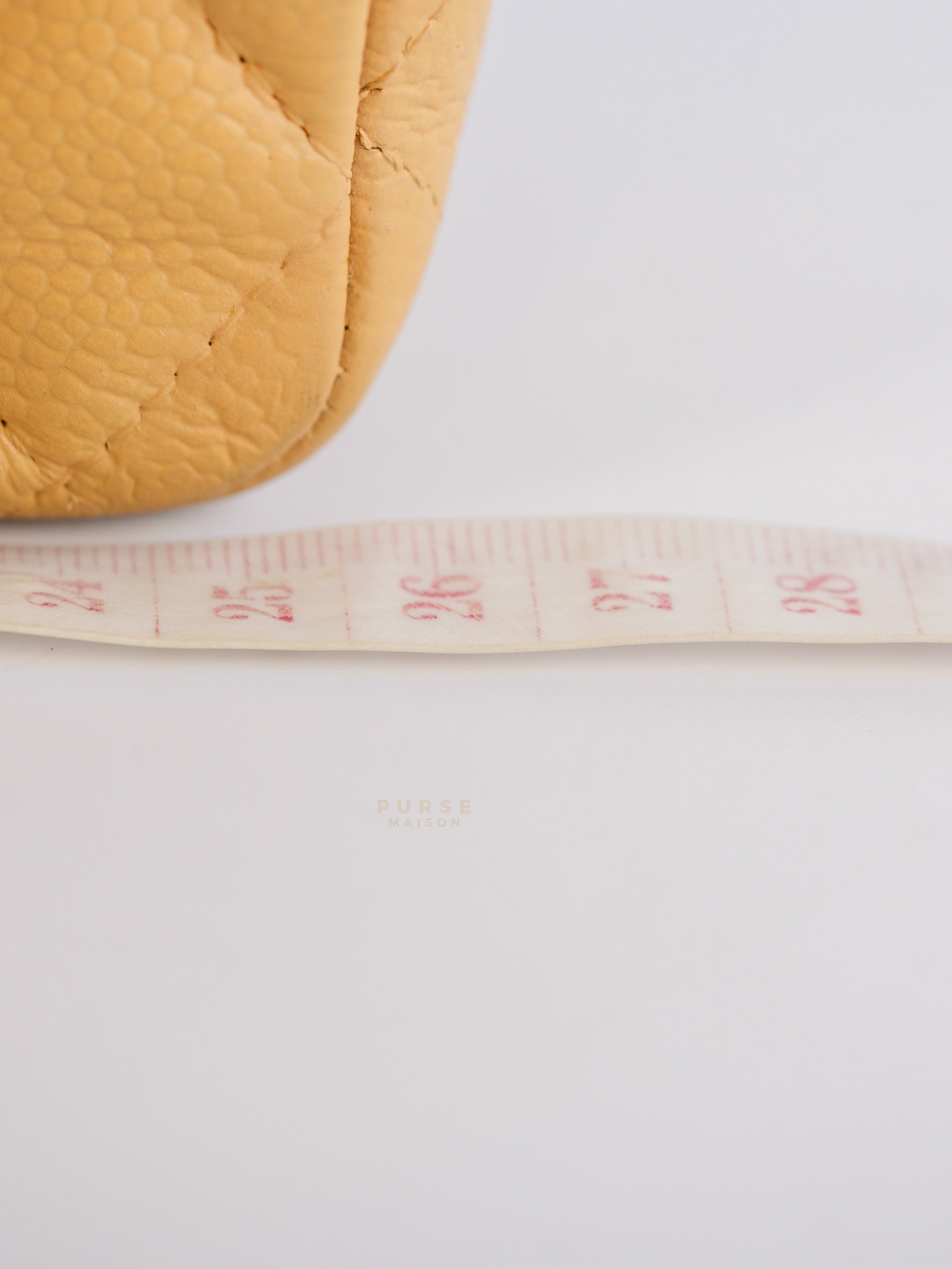 Classic Double Flap Medium Beige Clair Quilted Caviar Leather and Silver Hardware Series 19 (Repainted) | Purse Maison Luxury Bags Shop