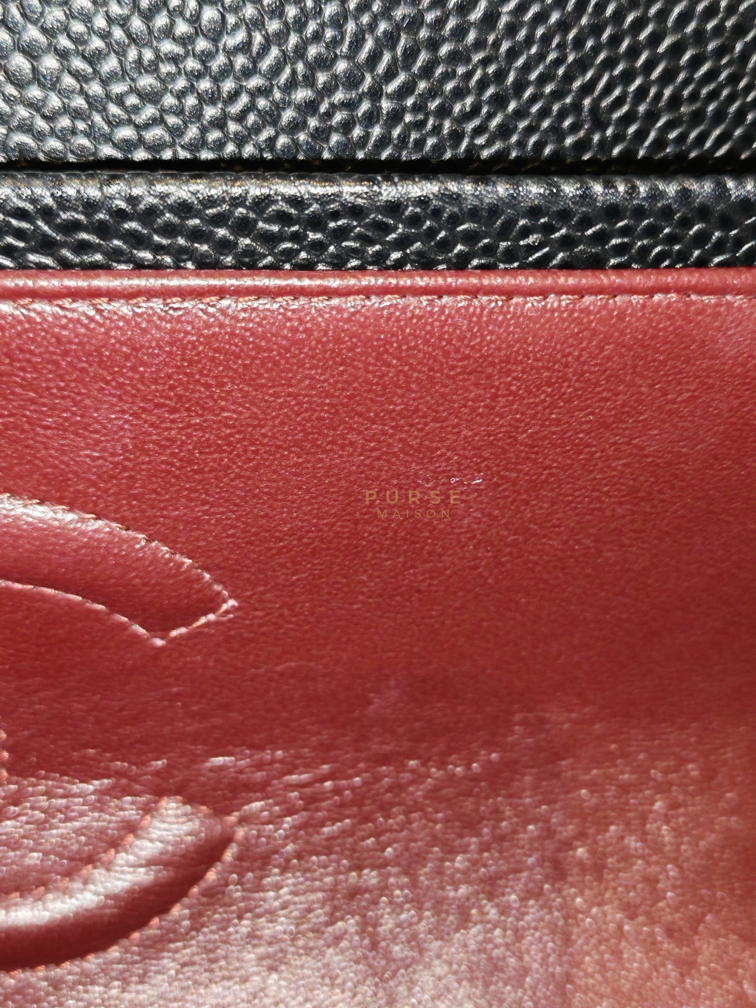 Classic Double Flap Medium in Black Caviar Gold Hardware (Series 20) | Purse Maison Luxury Bags Shop