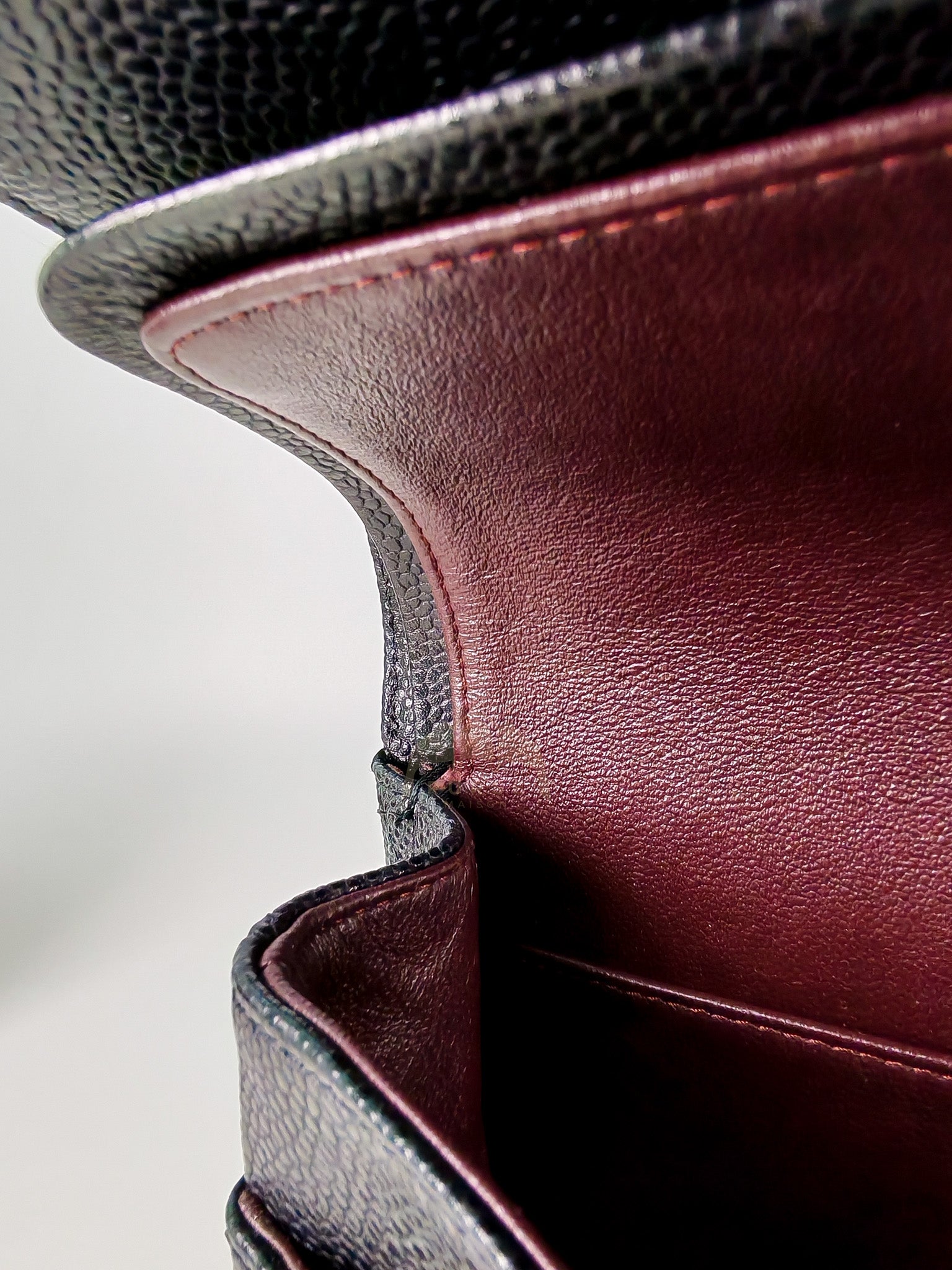 Classic Double Flap Medium in Black Caviar Leather and Gold Hardware Series 20 | Purse Maison Luxury Bags Shop