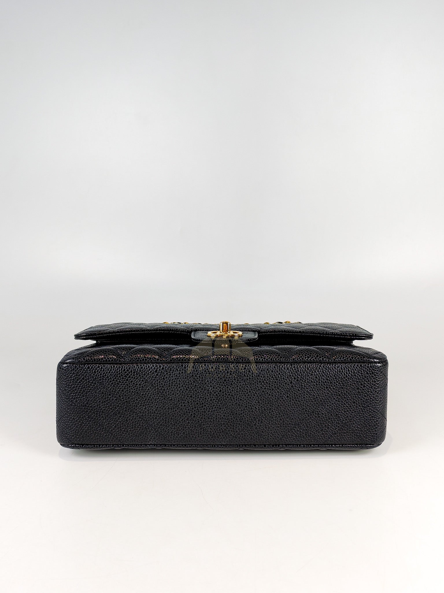 Classic Double Flap Medium in Black Caviar Leather and Gold Hardware Series 20 | Purse Maison Luxury Bags Shop