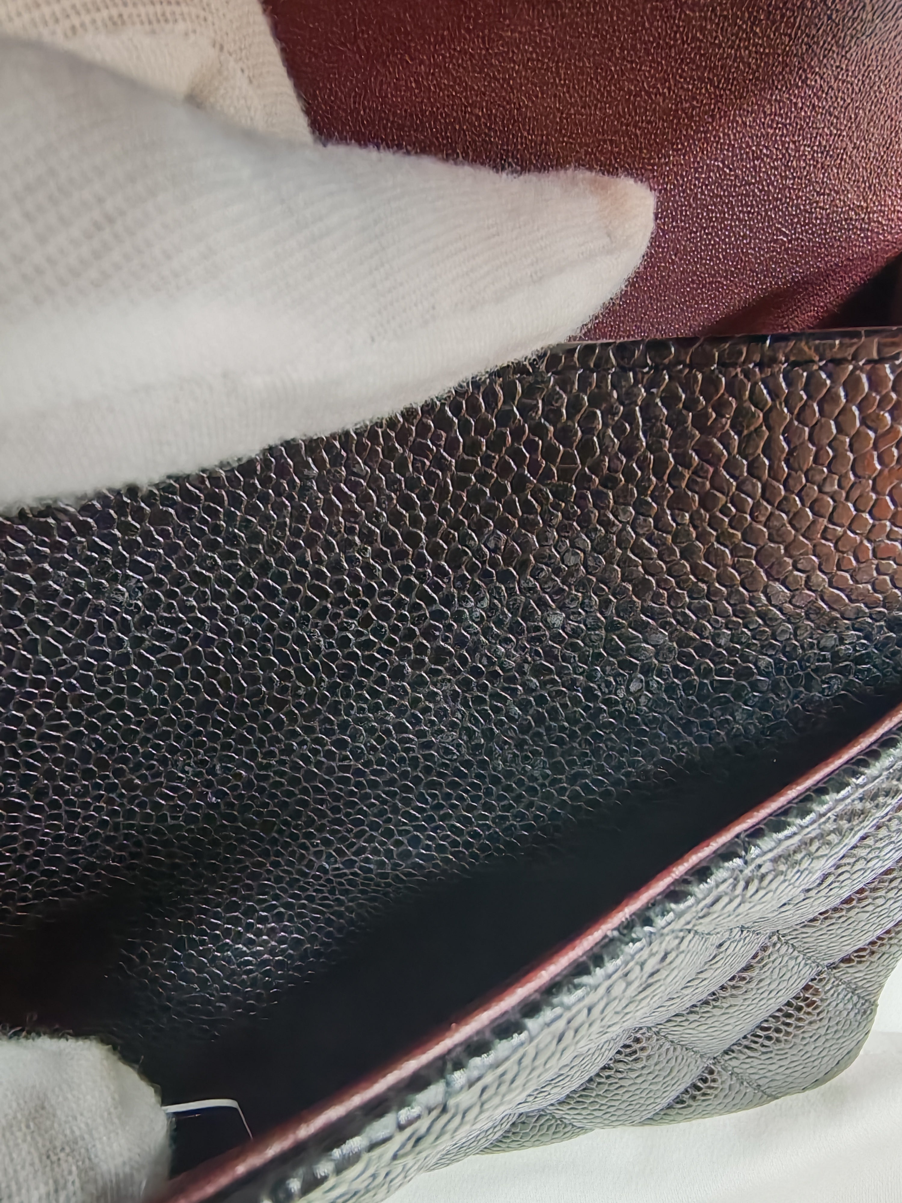 Classic Double Flap Medium in Black Caviar Leather and Gold Hardware Series 29 | Purse Maison Luxury Bags Shop