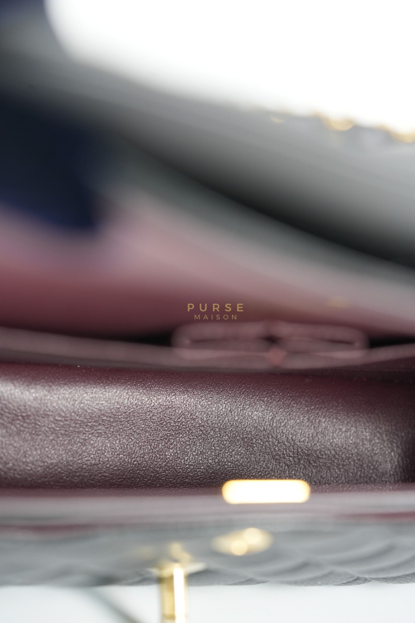 Classic Double Flap Medium in Black Caviar Leather Gold Hardware (Microchip) | Purse Maison Luxury Bags Shop