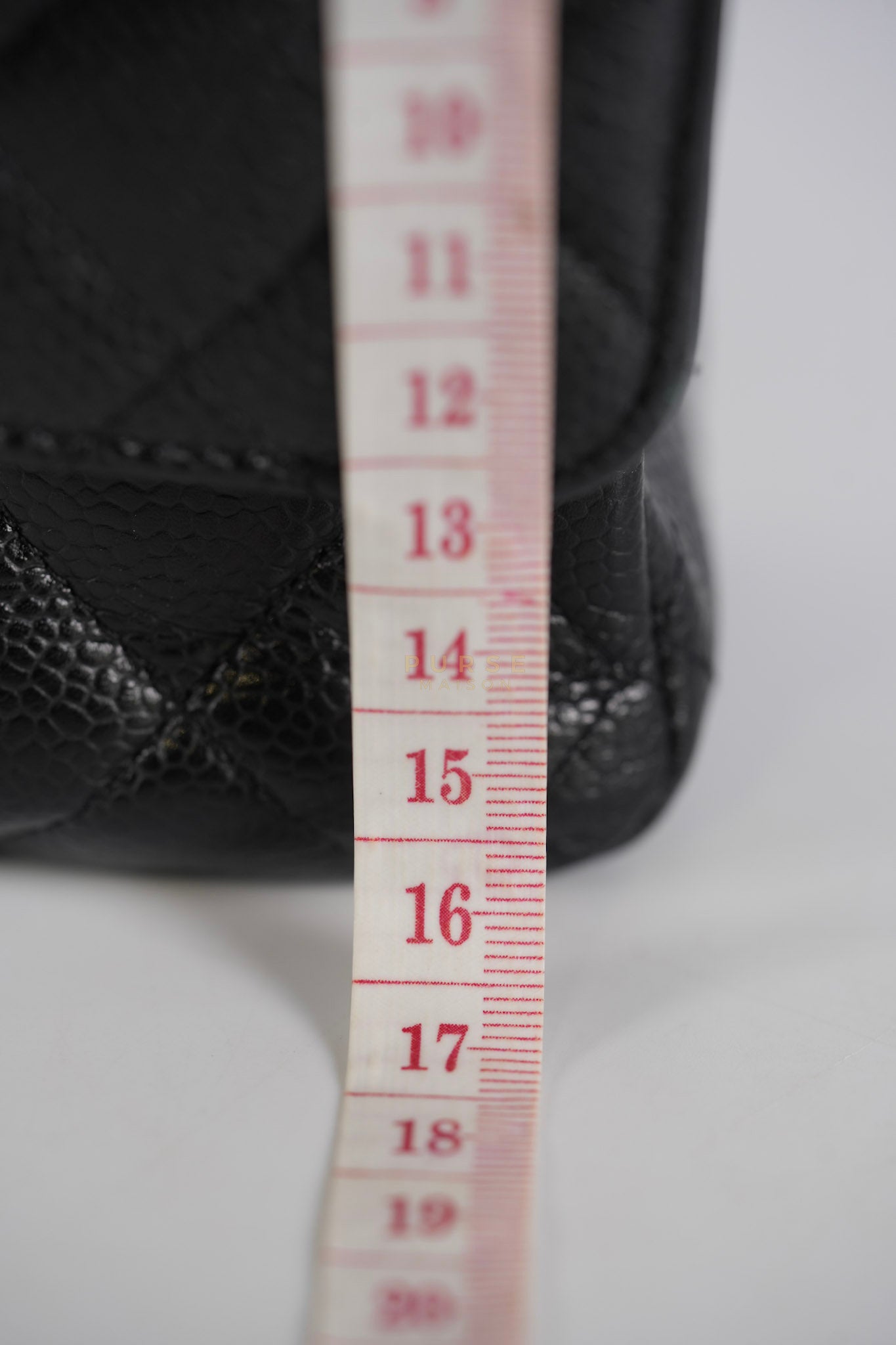 Classic Double Flap Medium in Black Caviar Leather Gold Hardware (Series 15) | Purse Maison Luxury Bags Shop