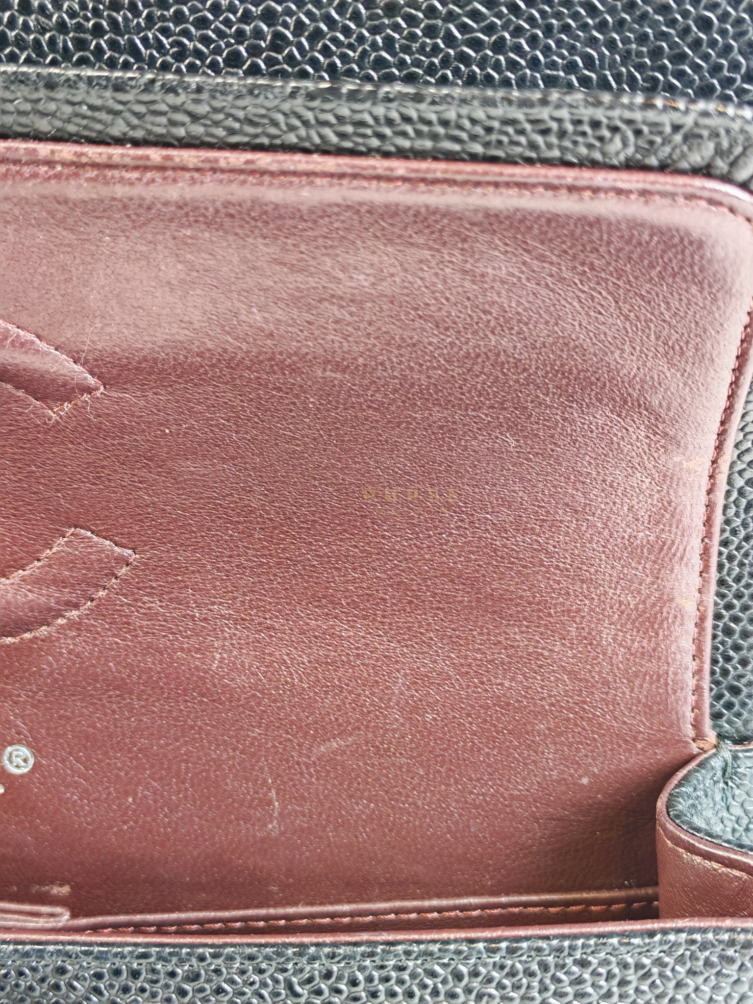 Classic Double Flap Medium in Black Caviar Leather Silver Hardware (Series 18) | Purse Maison Luxury Bags Shop