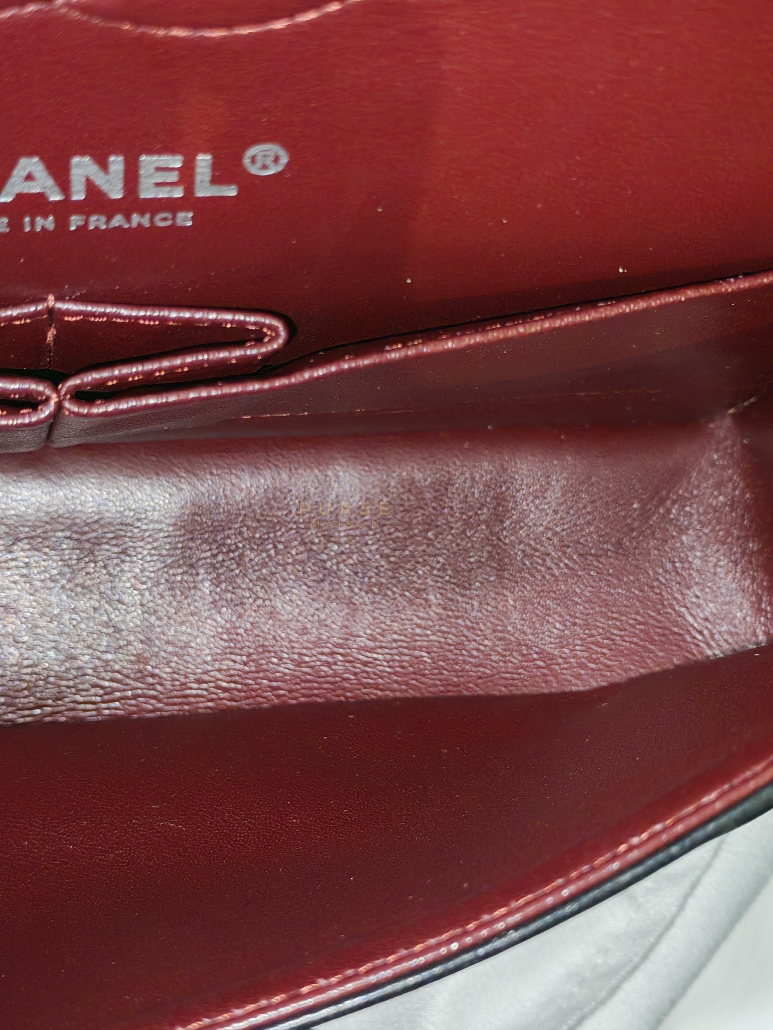 Classic Double Flap Medium in Black Lambskin Leather and Silver Hardware Series 25 | Purse Maison Luxury Bags Shop