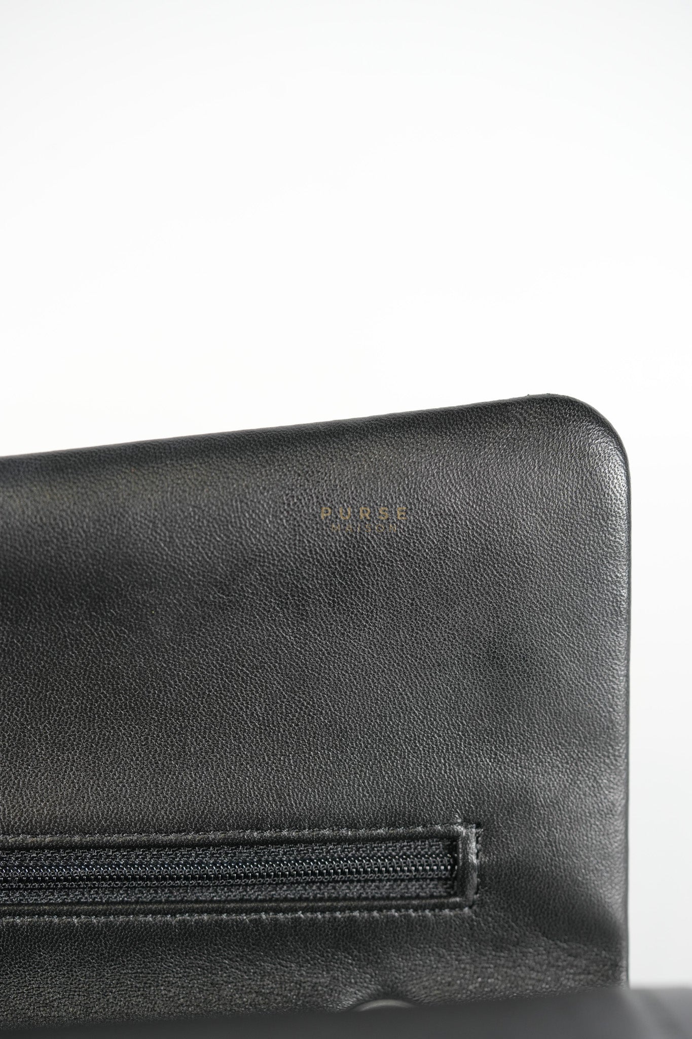 Classic Double Flap Medium in Black Lambskin Leather and Silver Hardware Series 27 | Purse Maison Luxury Bags Shop