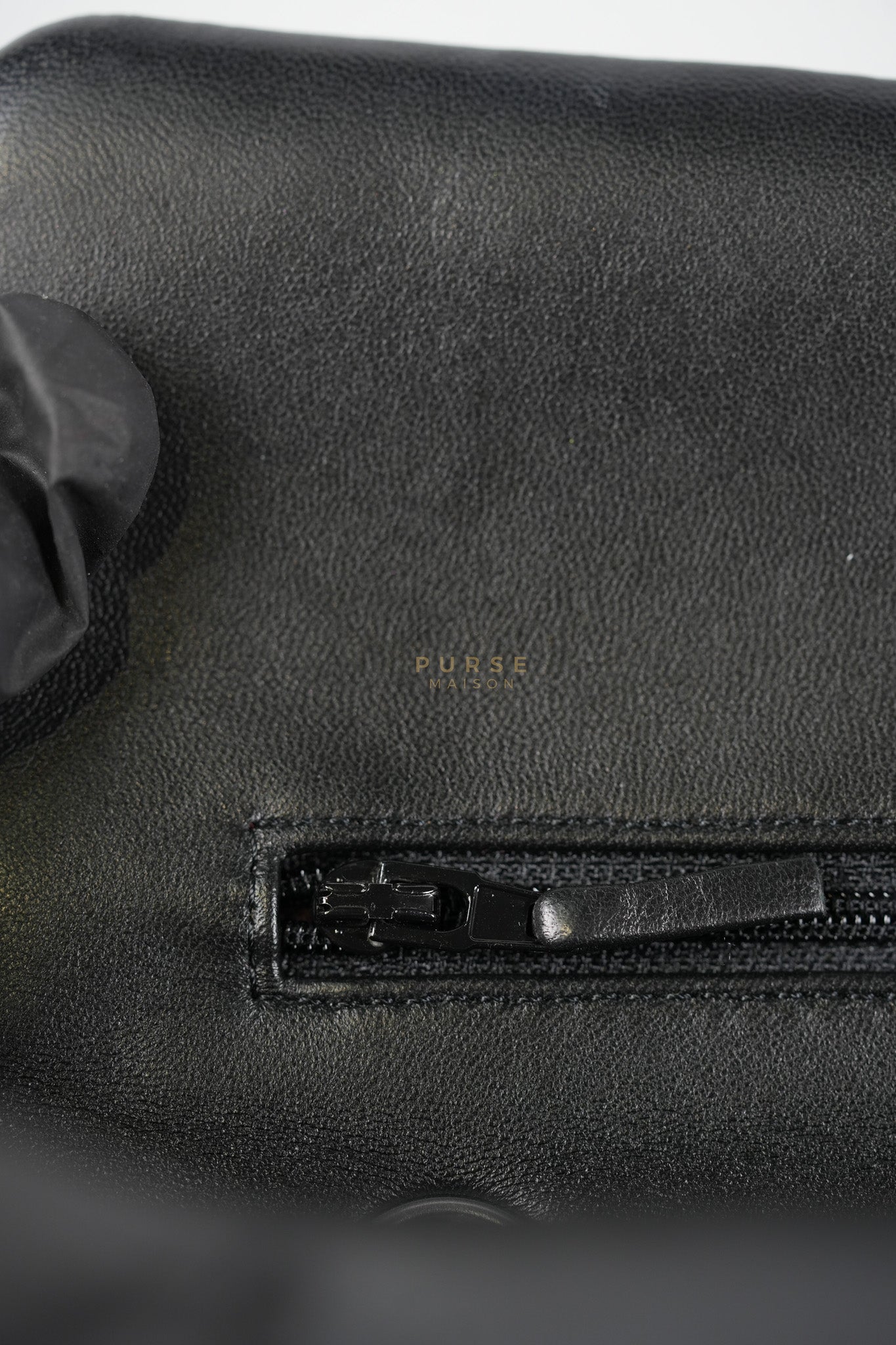 Classic Double Flap Medium in Black Lambskin Leather and Silver Hardware Series 27 | Purse Maison Luxury Bags Shop