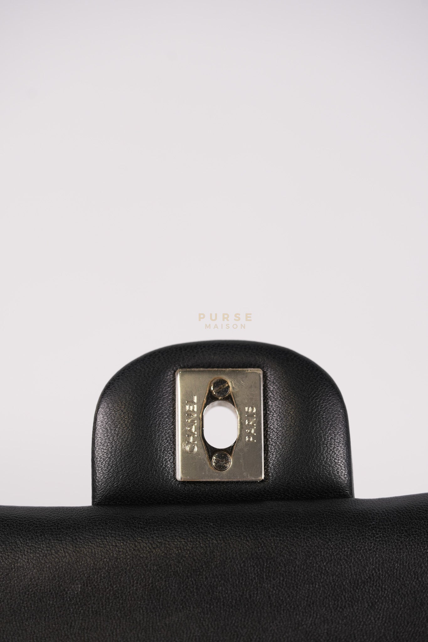 Classic Double Flap Medium in Black Lambskin Leather and Silver Hardware Series 27 | Purse Maison Luxury Bags Shop