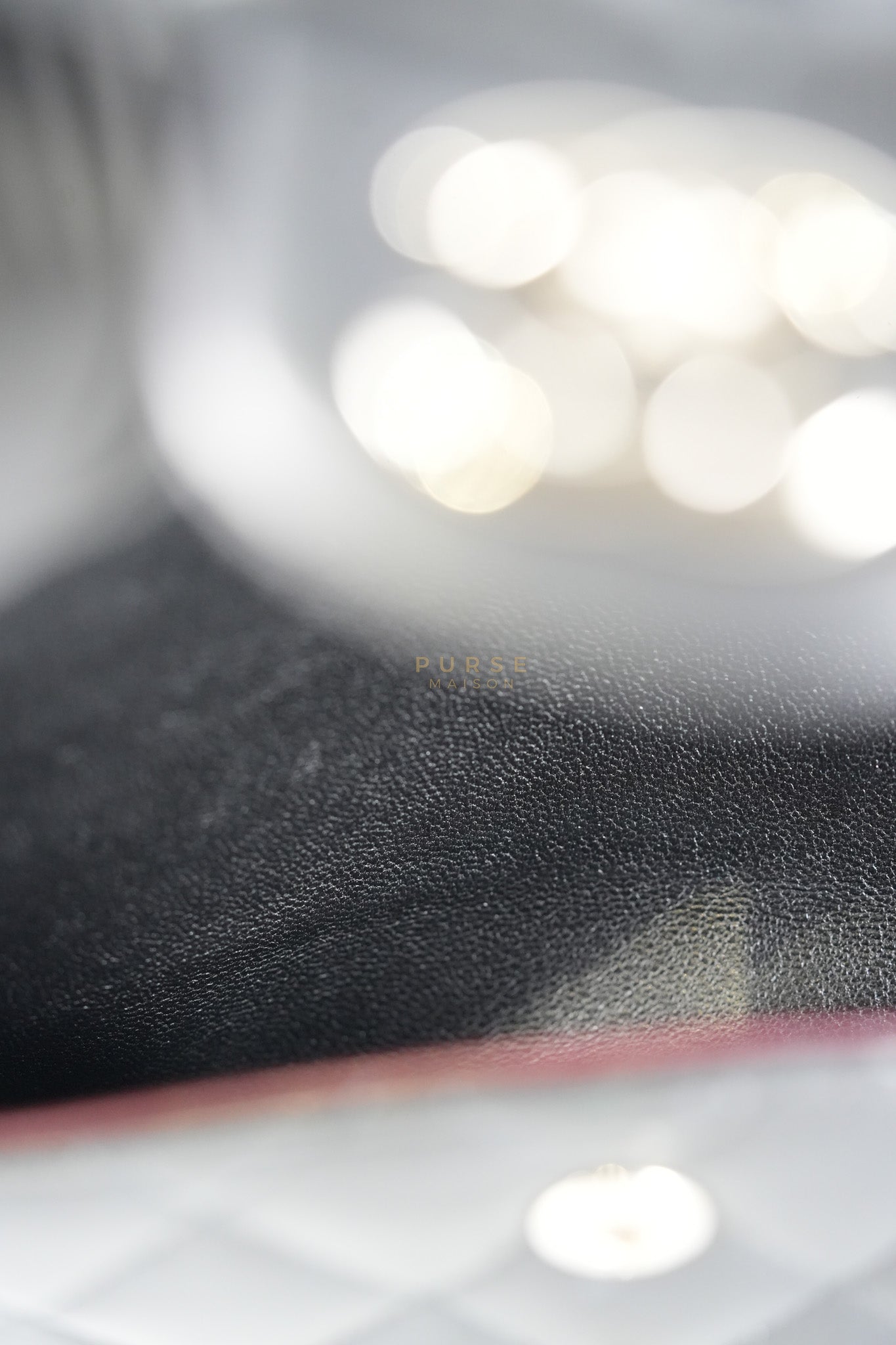 Classic Double Flap Medium in Black Lambskin Leather and Silver Hardware Series 27 | Purse Maison Luxury Bags Shop