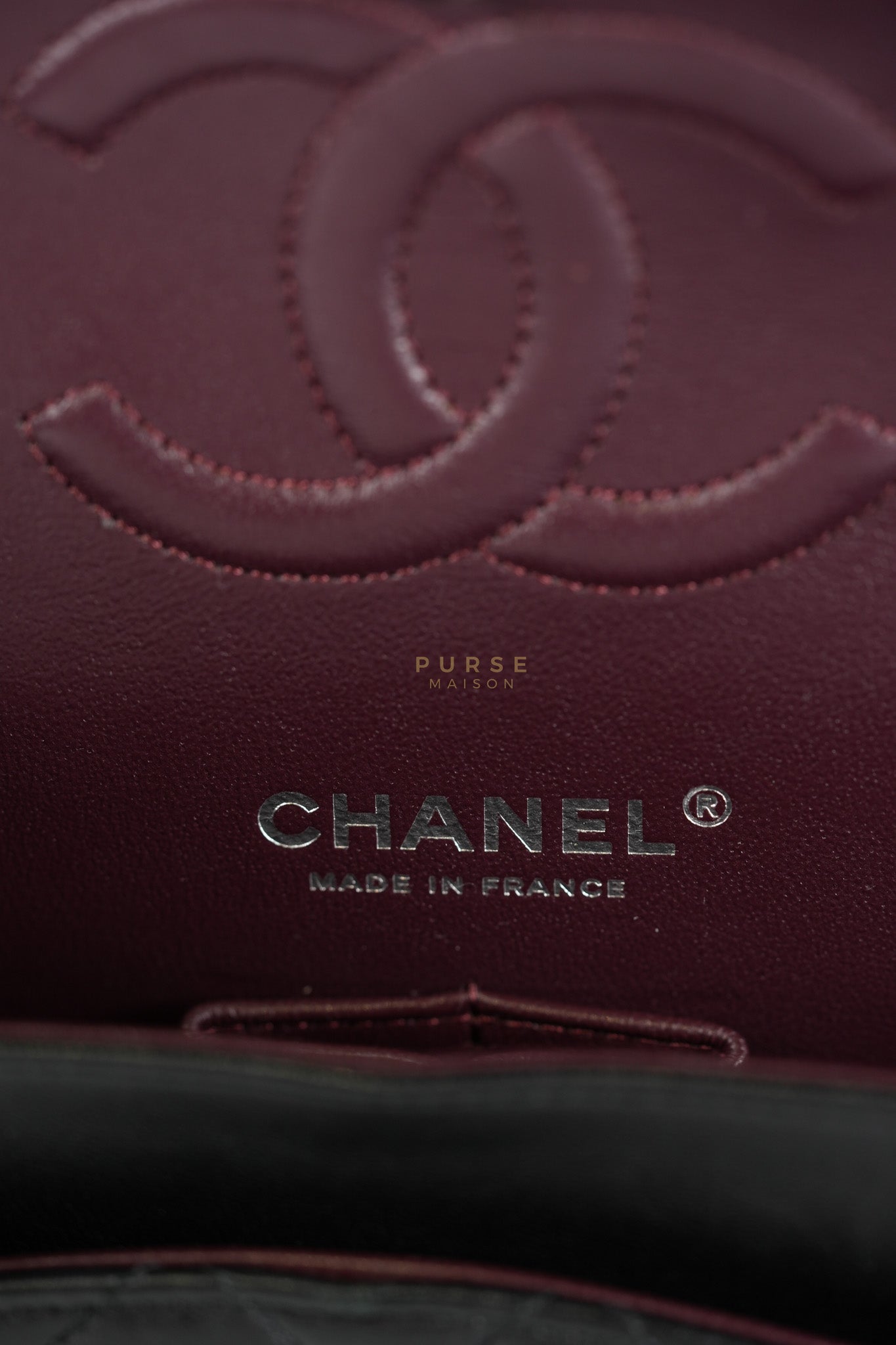 Classic Double Flap Medium in Black Lambskin Leather and Silver Hardware Series 27 | Purse Maison Luxury Bags Shop