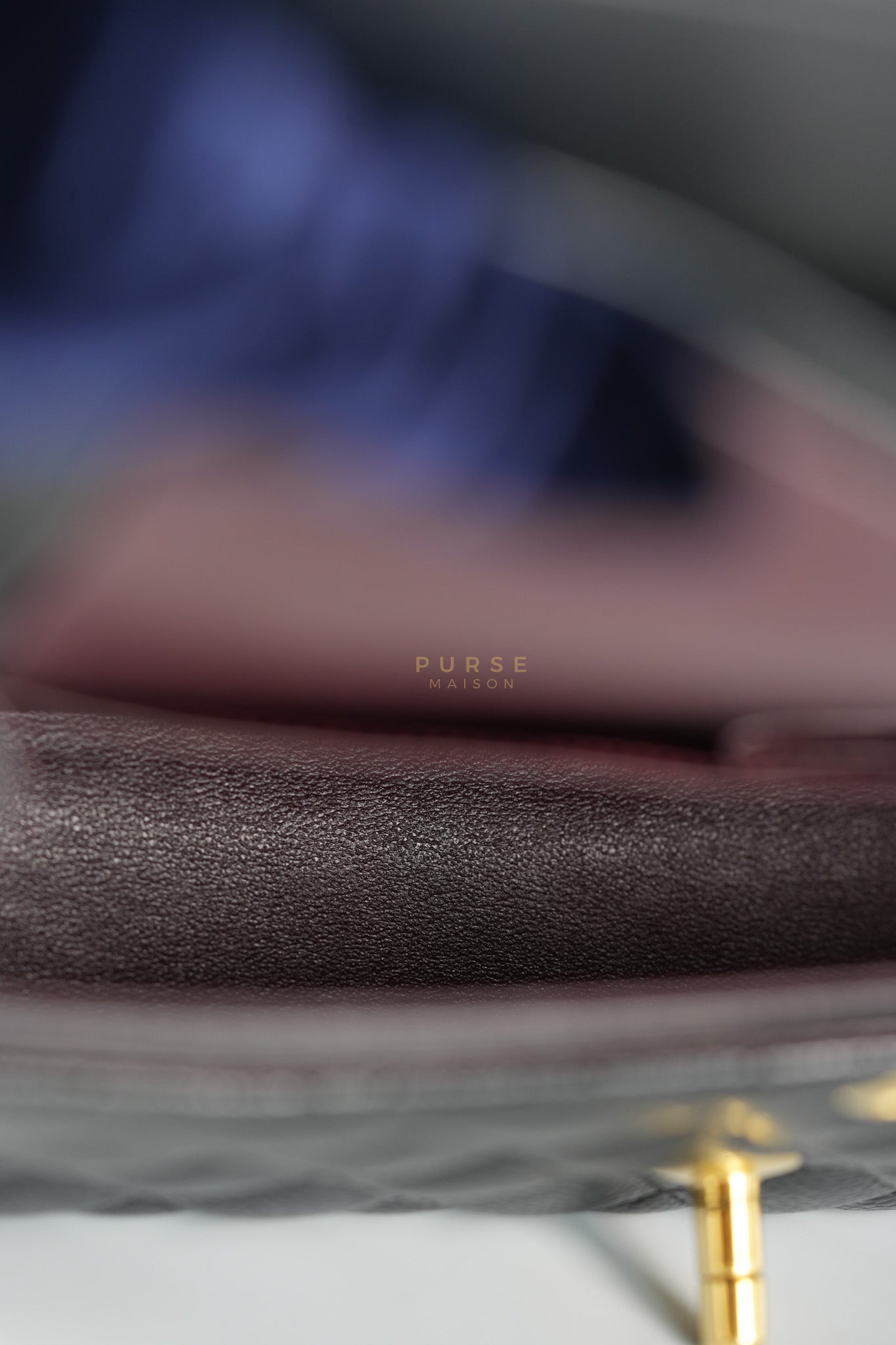 Classic Double Flap Medium in Black Quilted Caviar Leather and Gold Hardware Series 25 | Purse Maison Luxury Bags Shop