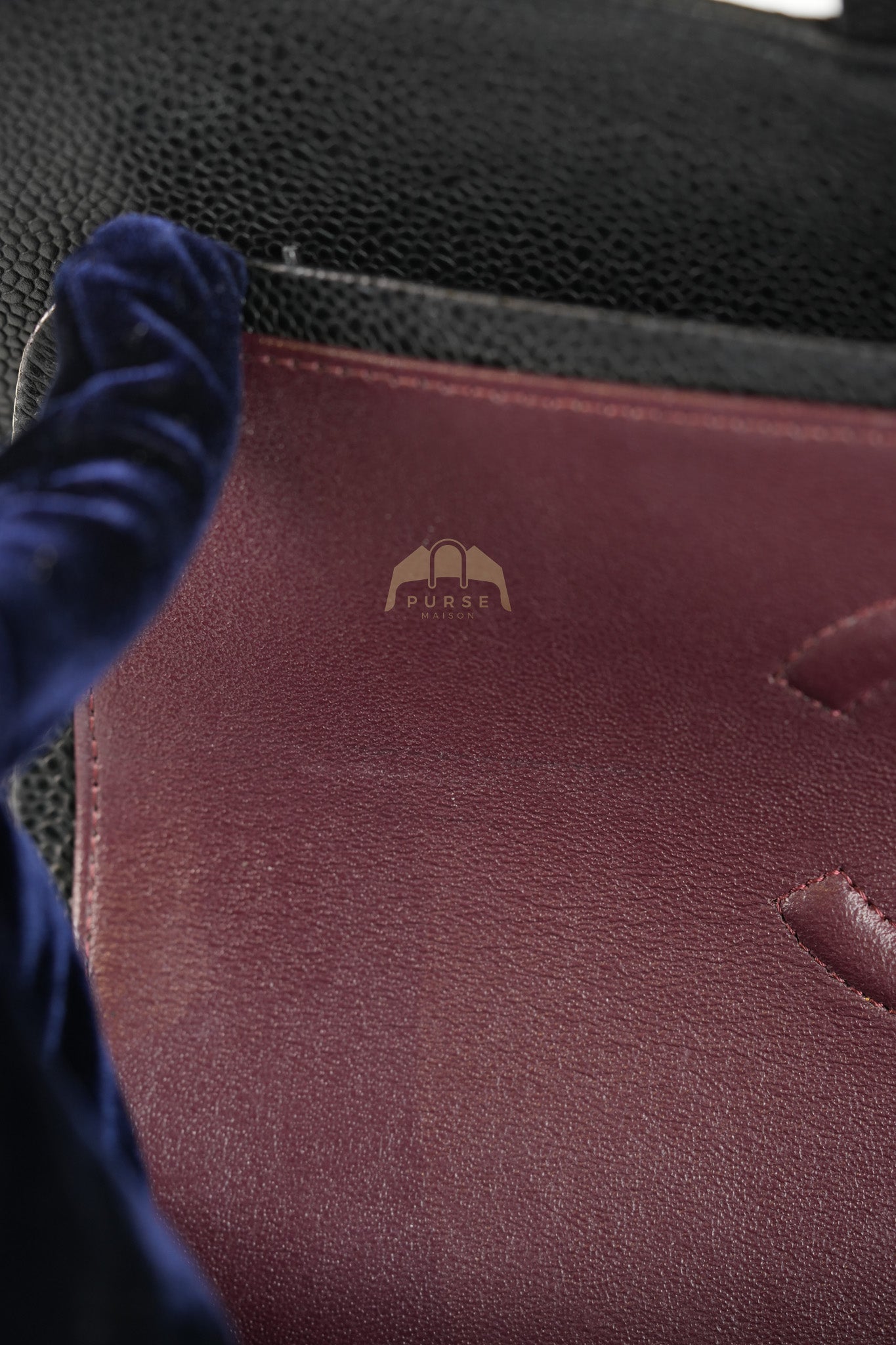 Classic Double Flap Medium in Black Quilted Caviar Leather and Gold Hardware Series 28 | Purse Maison Luxury Bags Shop