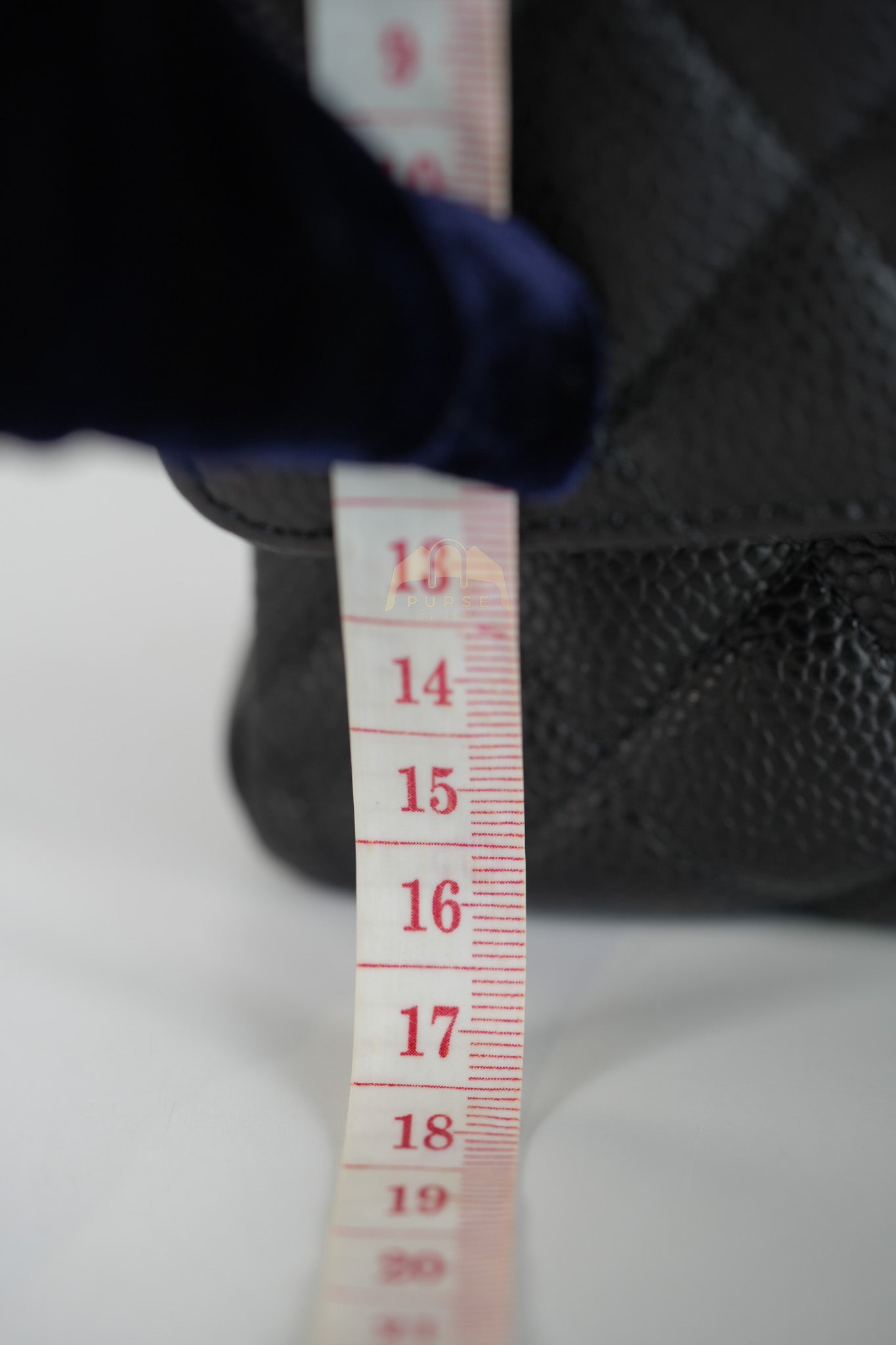 Classic Double Flap Medium in Black Quilted Caviar Leather and Gold Hardware Series 28 | Purse Maison Luxury Bags Shop