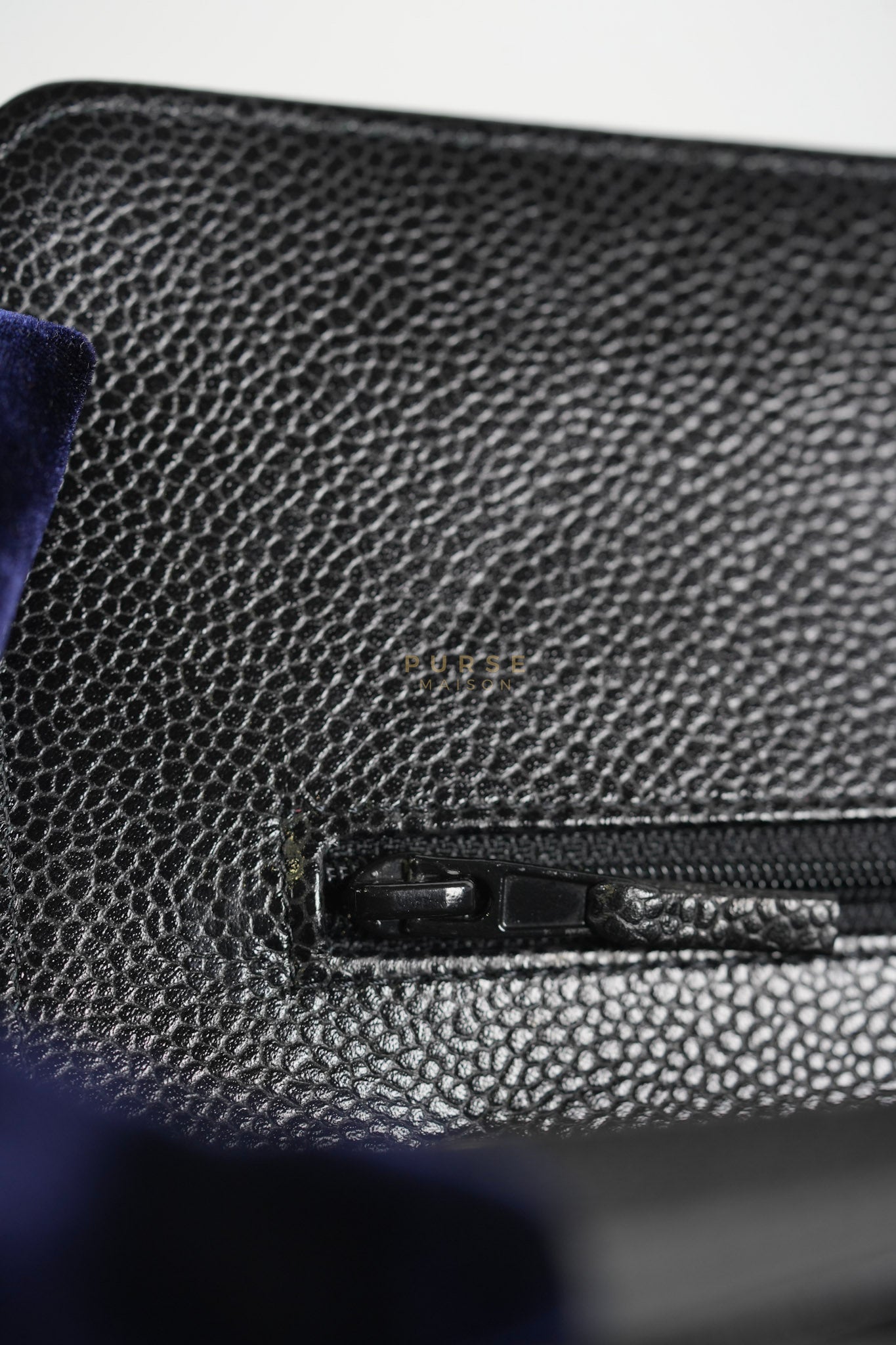 Classic Double Flap Medium in Black Quilted Caviar Leather and Gold Hardware Series 30 | Purse Maison Luxury Bags Shop