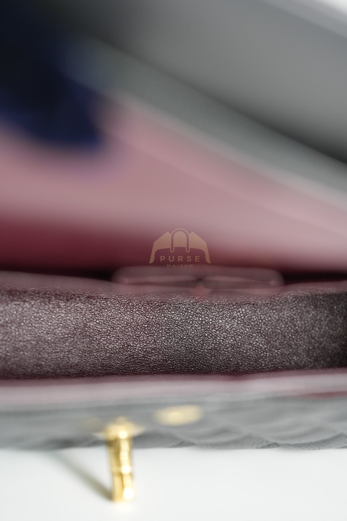 Classic Double Flap Medium in Black Quilted Caviar Leather & Gold Hardware Series 23 | Purse Maison Luxury Bags Shop