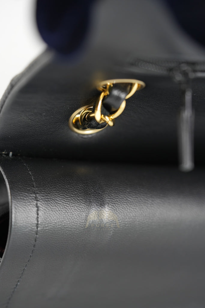 Classic Double Flap Medium in Black Quilted Lambskin Leather and Gold Hardware Series 26 | Purse Maison Luxury Bags Shop