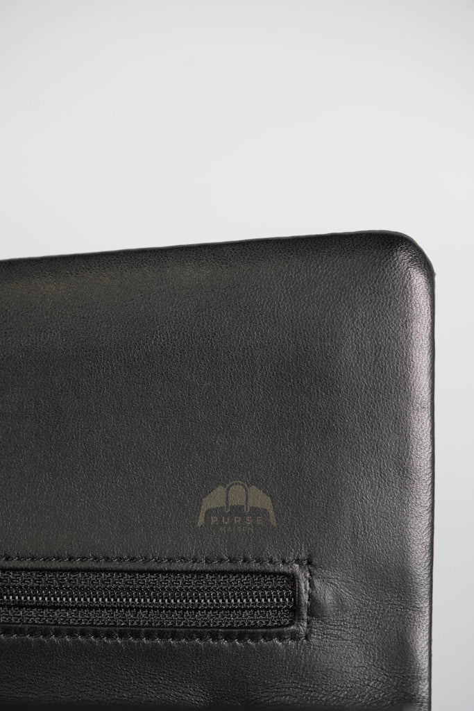 Classic Double Flap Medium in Black Quilted Lambskin Leather and Gold Hardware Series 26 | Purse Maison Luxury Bags Shop