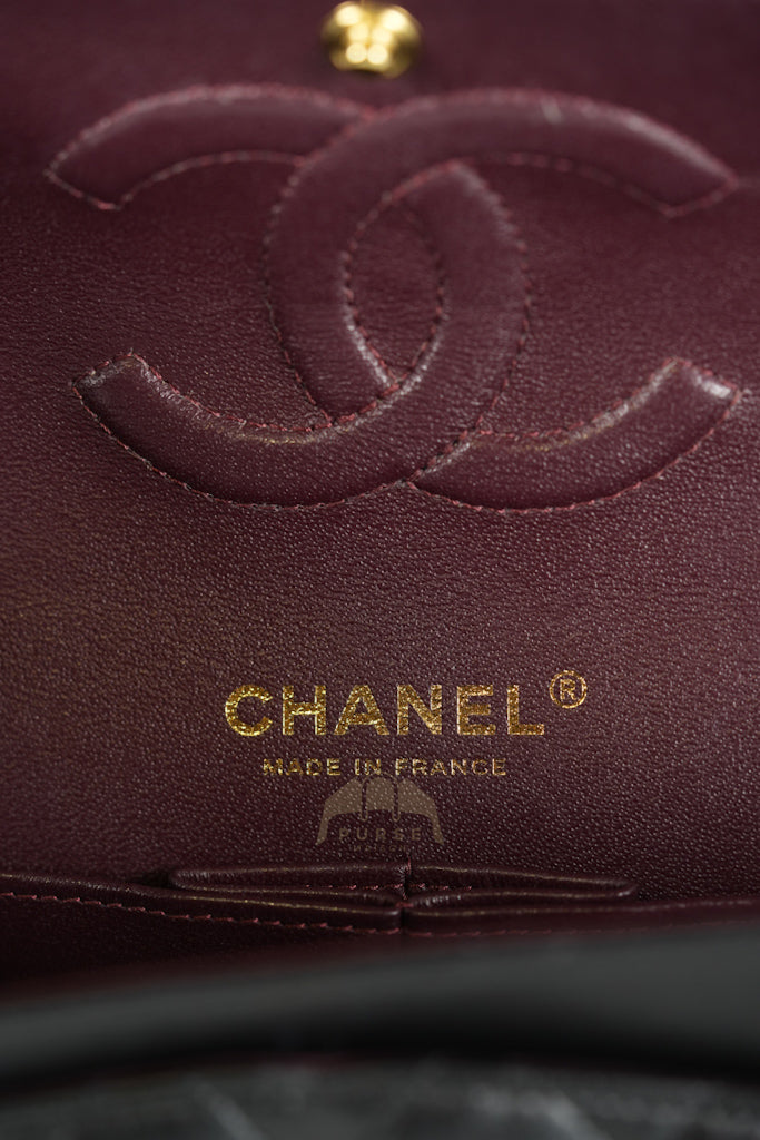 Classic Double Flap Medium in Black Quilted Lambskin Leather and Gold Hardware Series 26 | Purse Maison Luxury Bags Shop